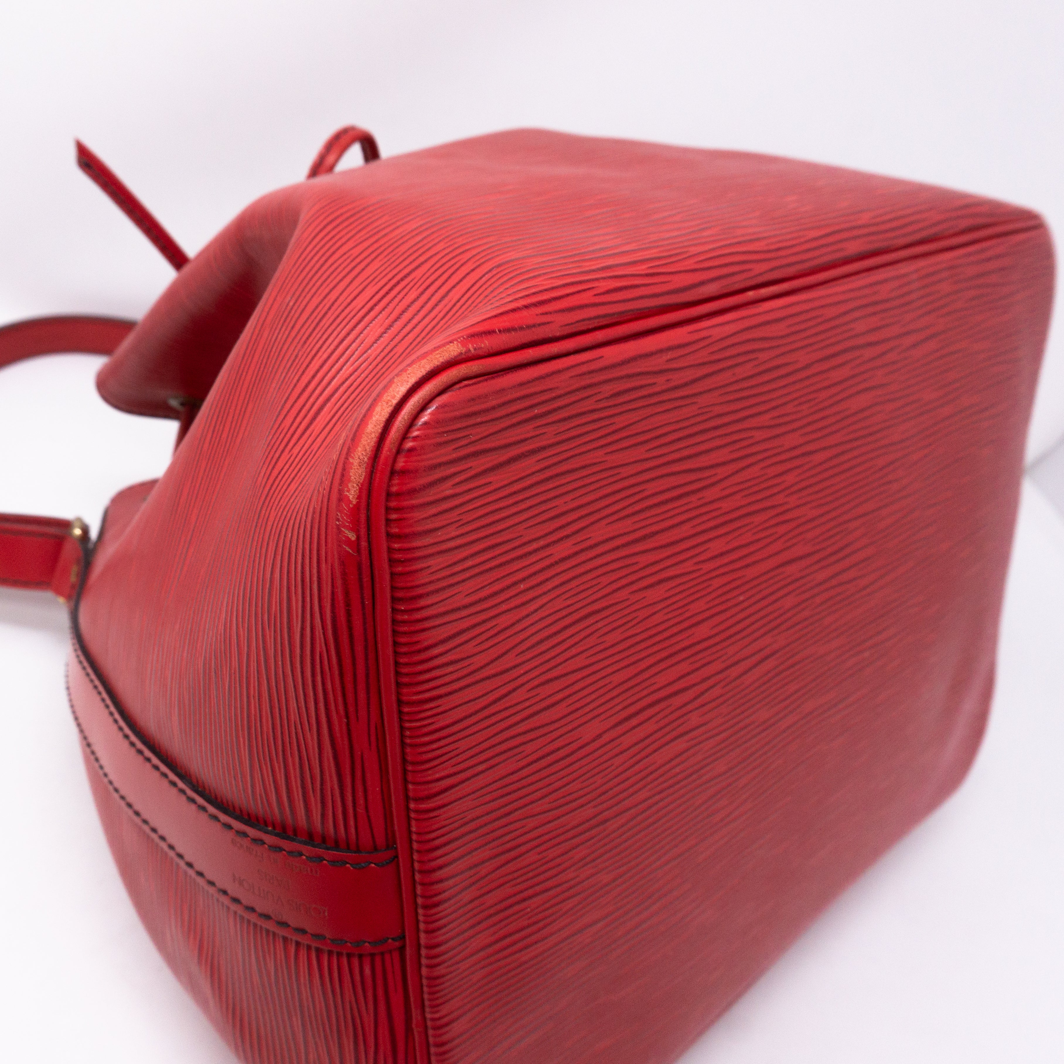 Petit Noe Red Epi Leather