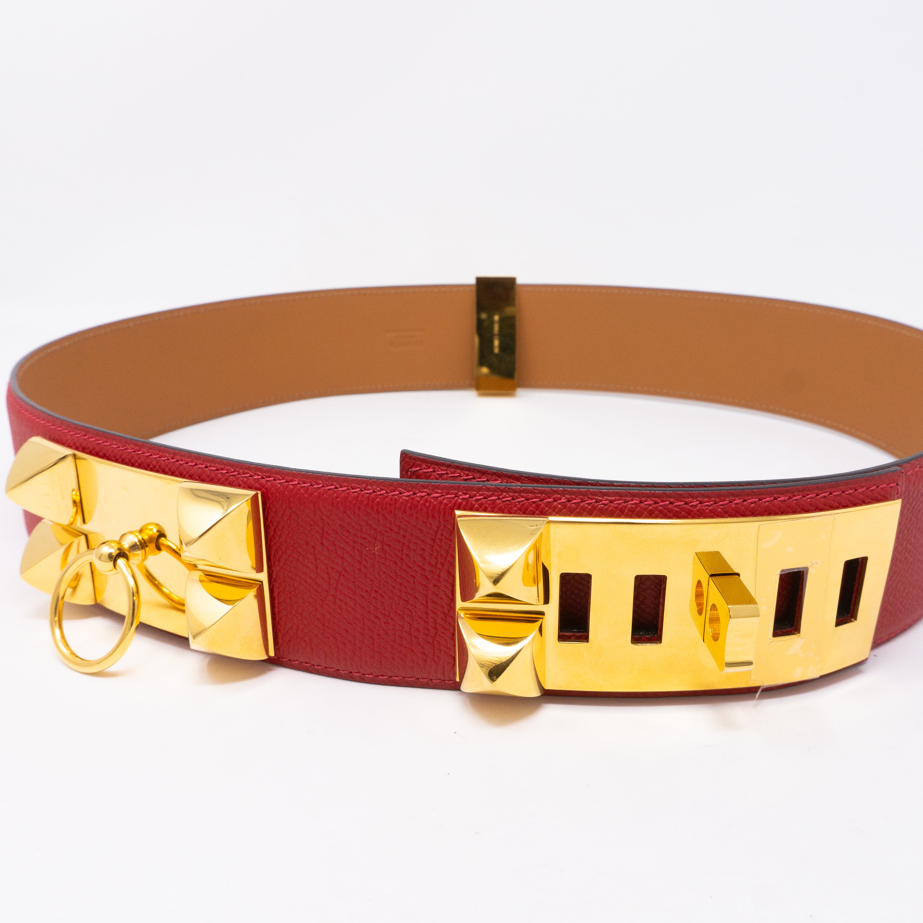 Collier de Chien Belt Red Leather