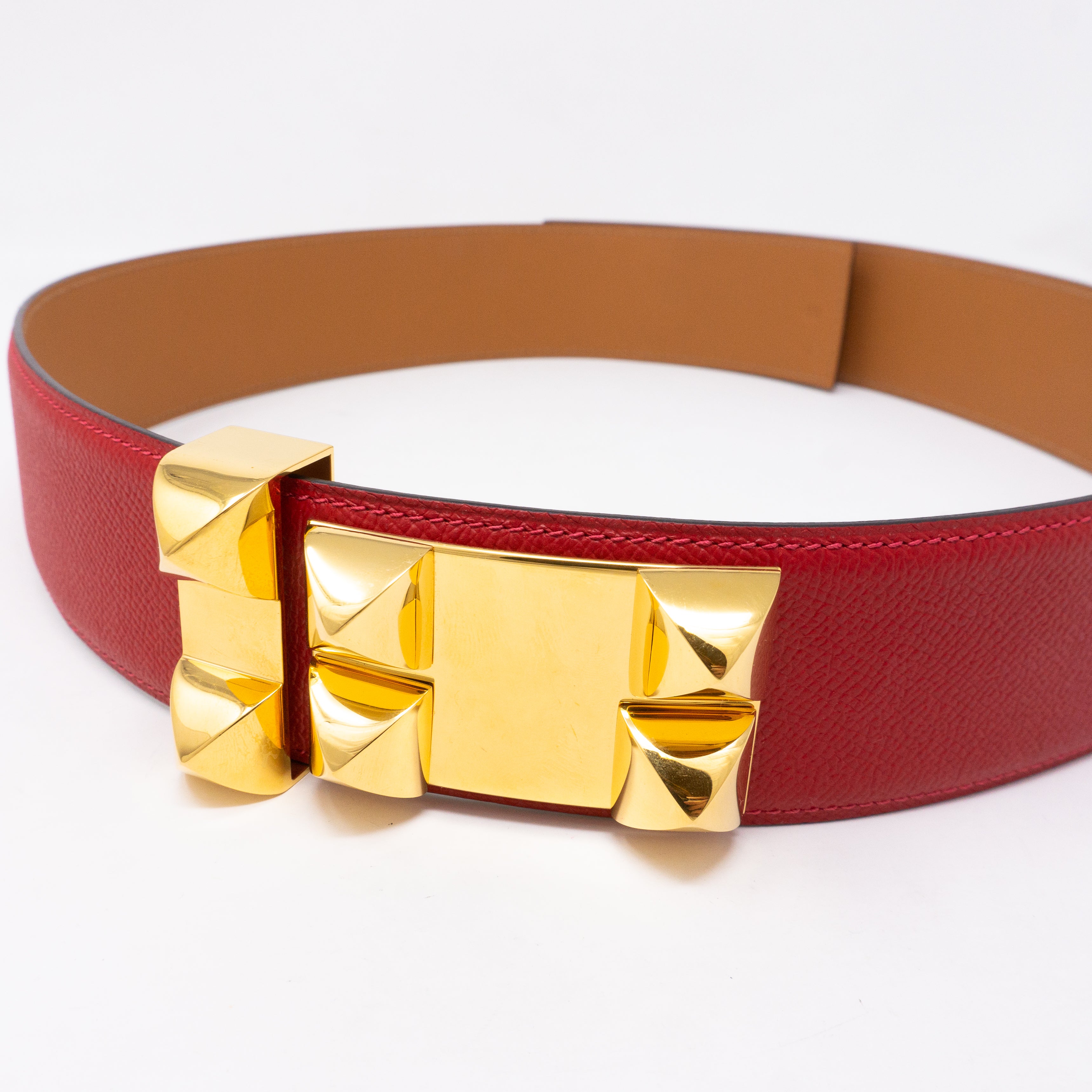 Collier de Chien Belt Red Leather