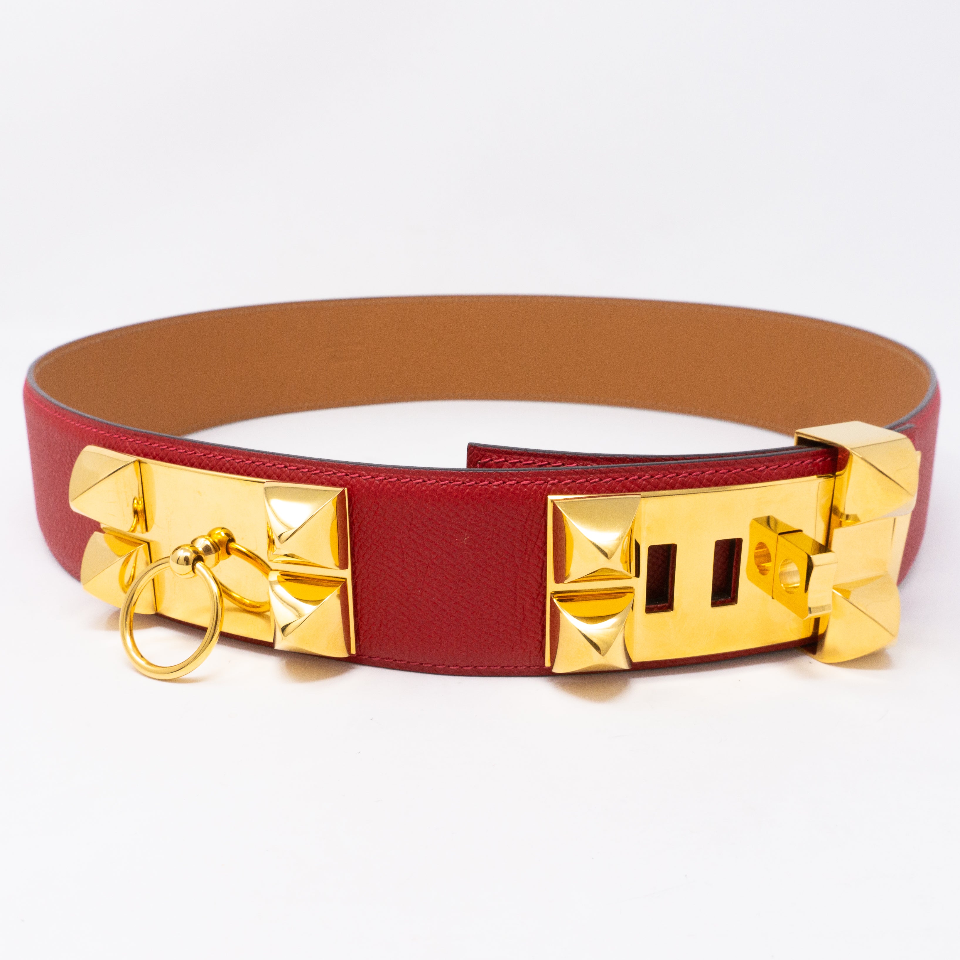 Collier de Chien Belt Red Leather