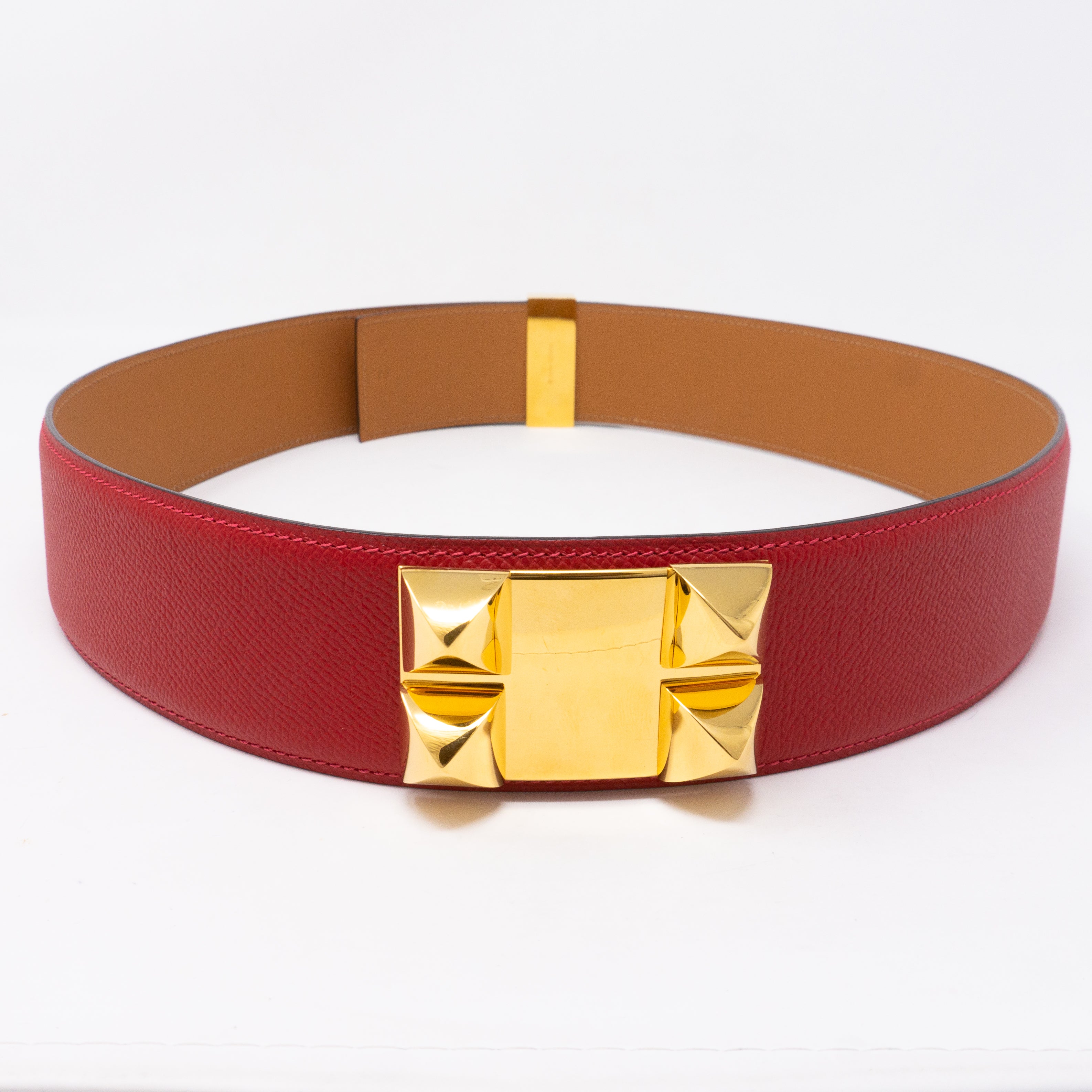 Collier de Chien Belt Red Leather