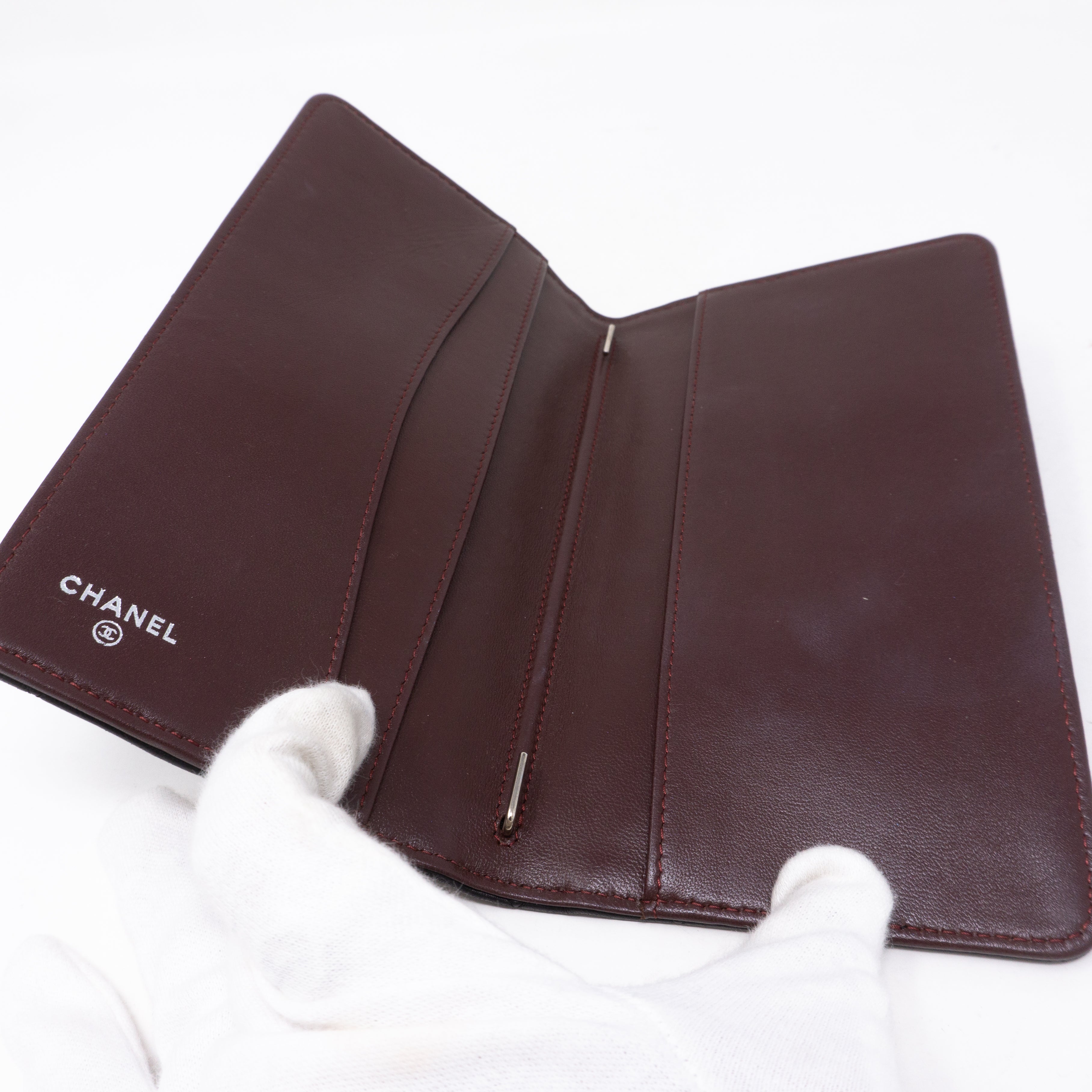 Classic Quilted Agenda Medium Black Leather