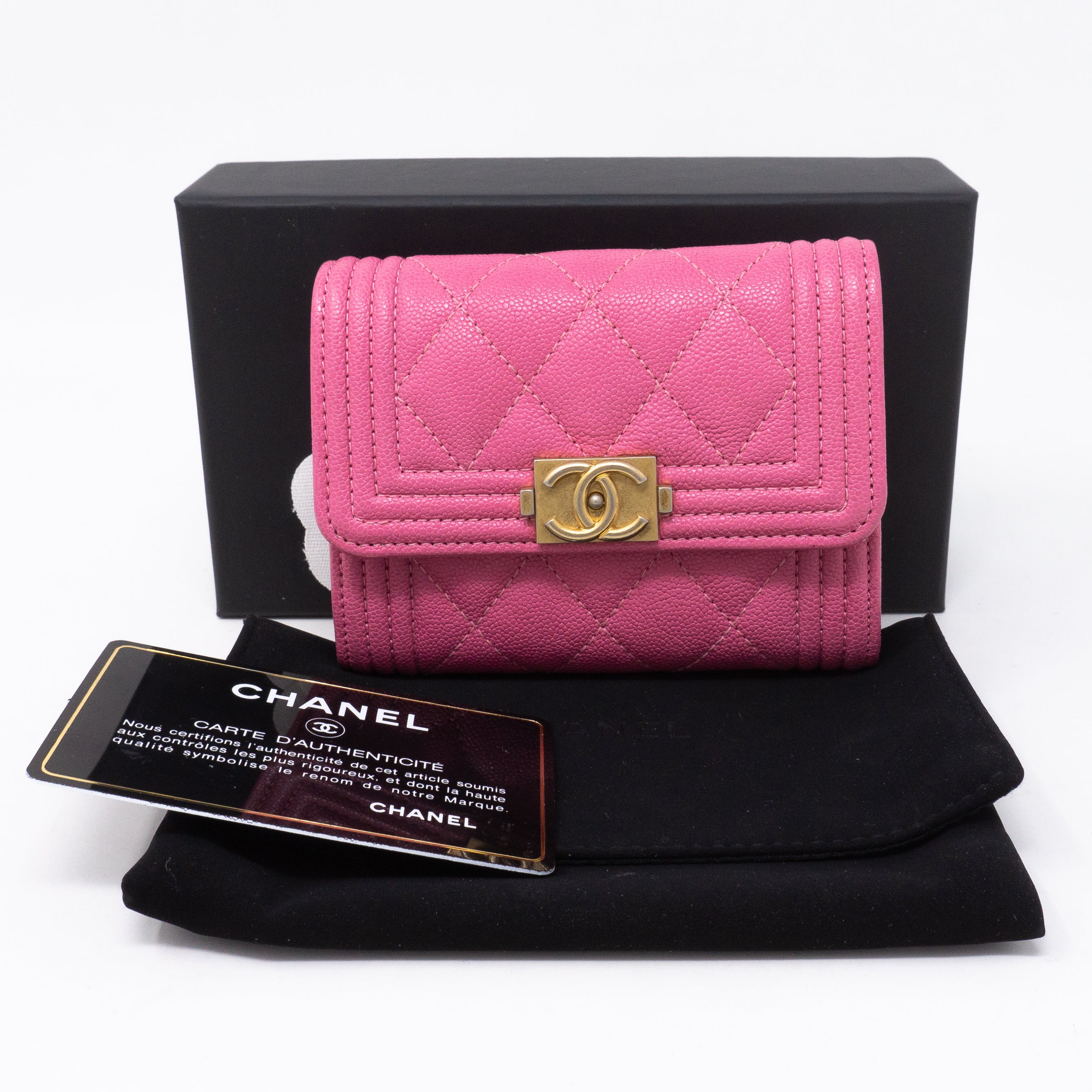 Boy Card Case Pink Caviar