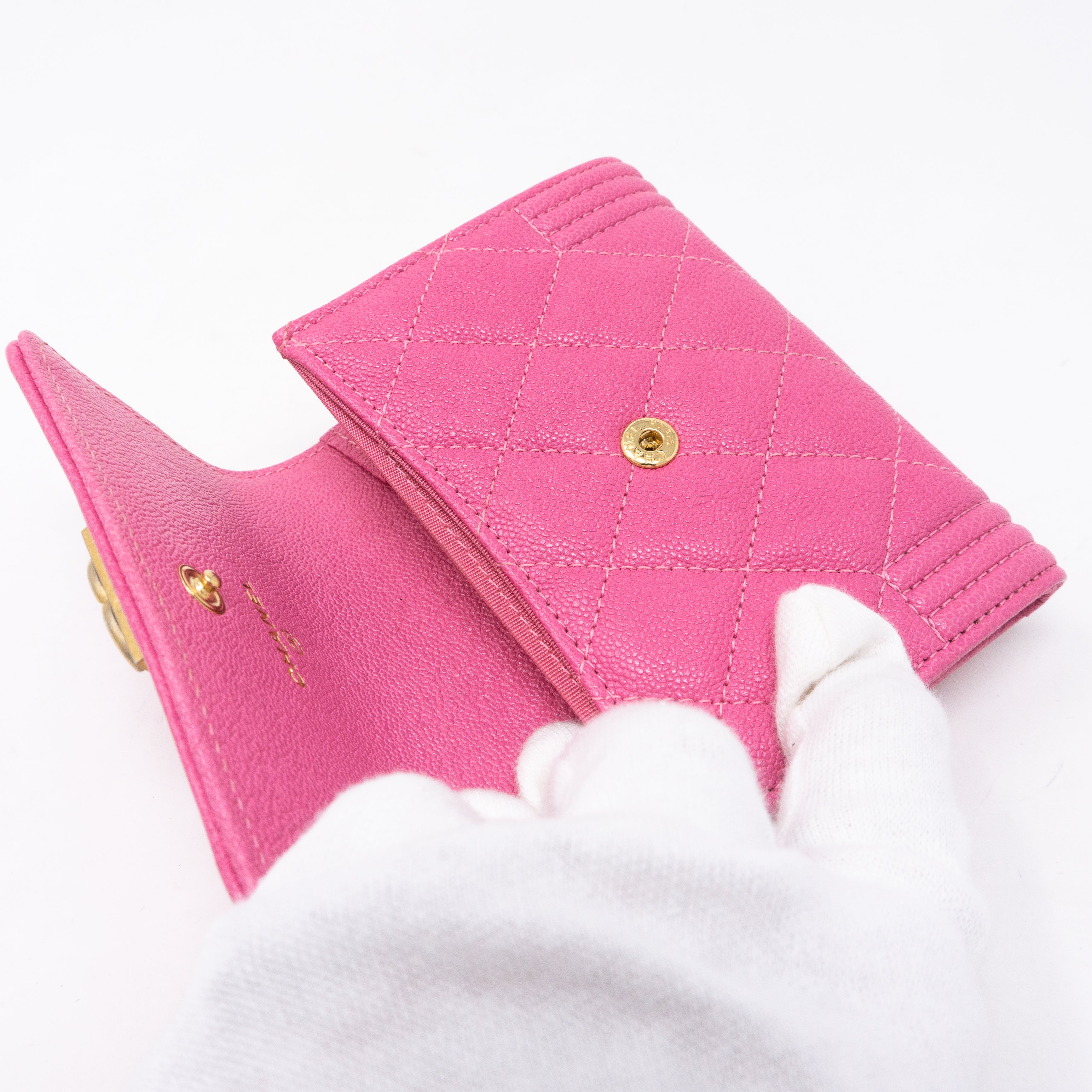 Boy Card Case Pink Caviar