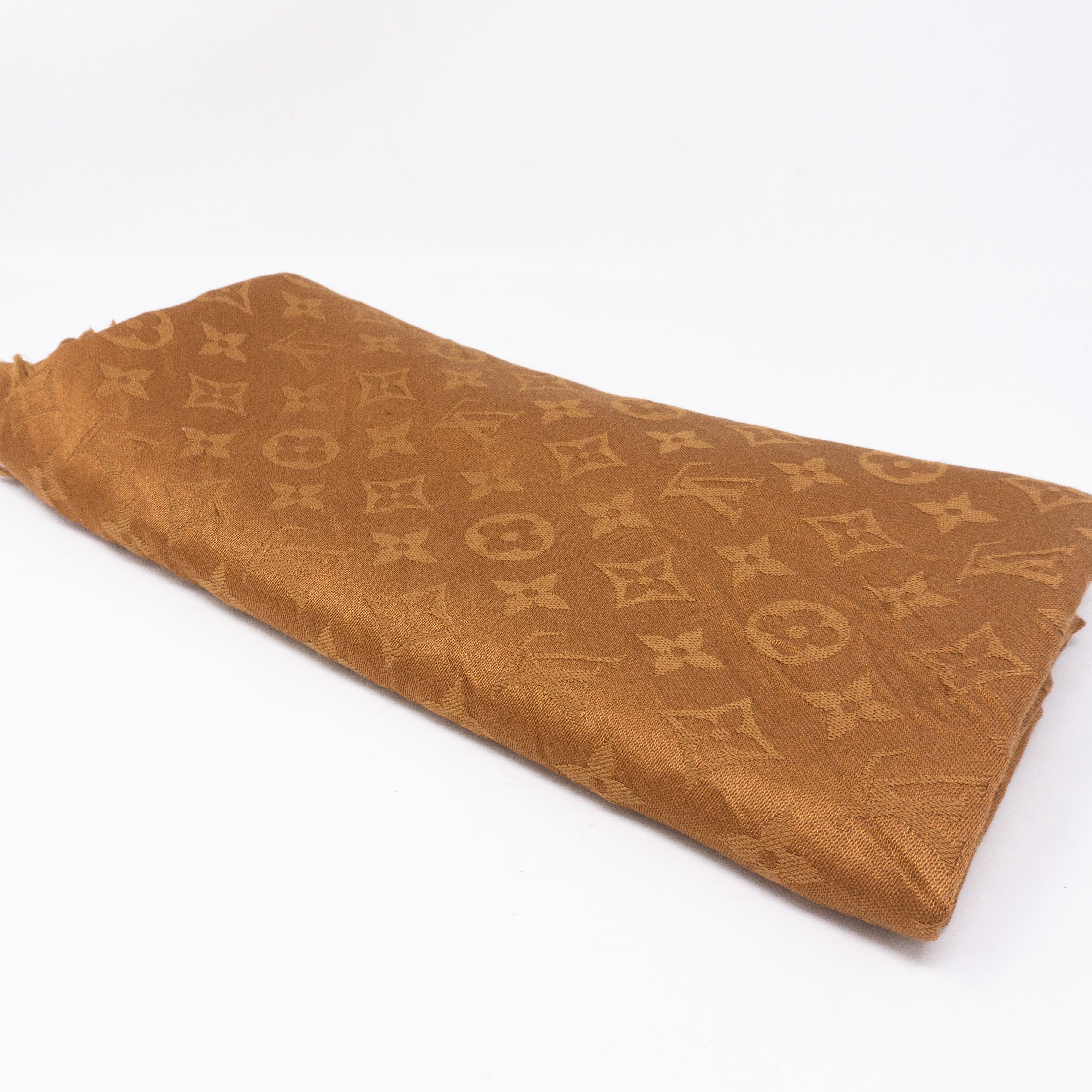 Monogram Shawl Brown