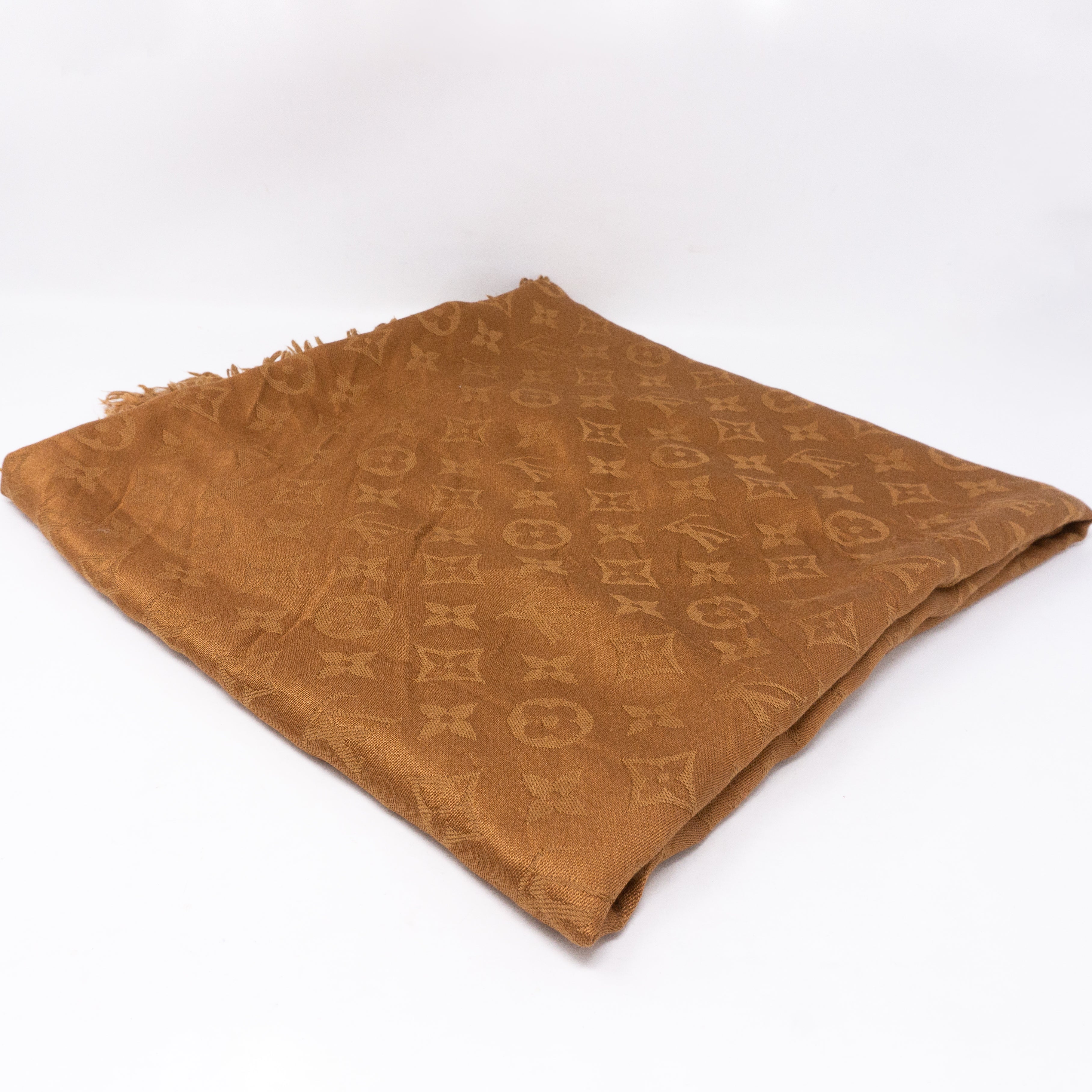 Monogram Shawl Brown