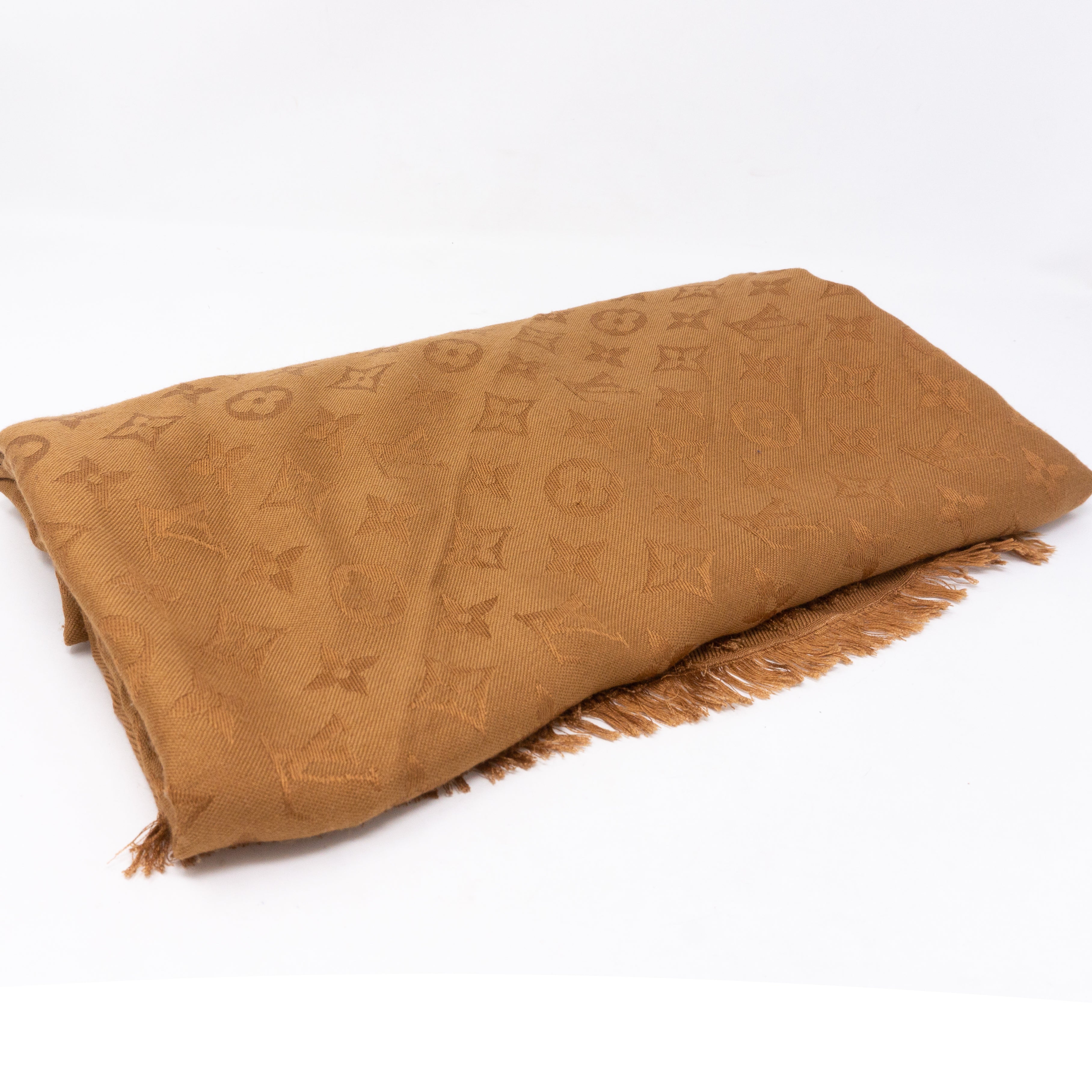 Monogram Shawl Brown