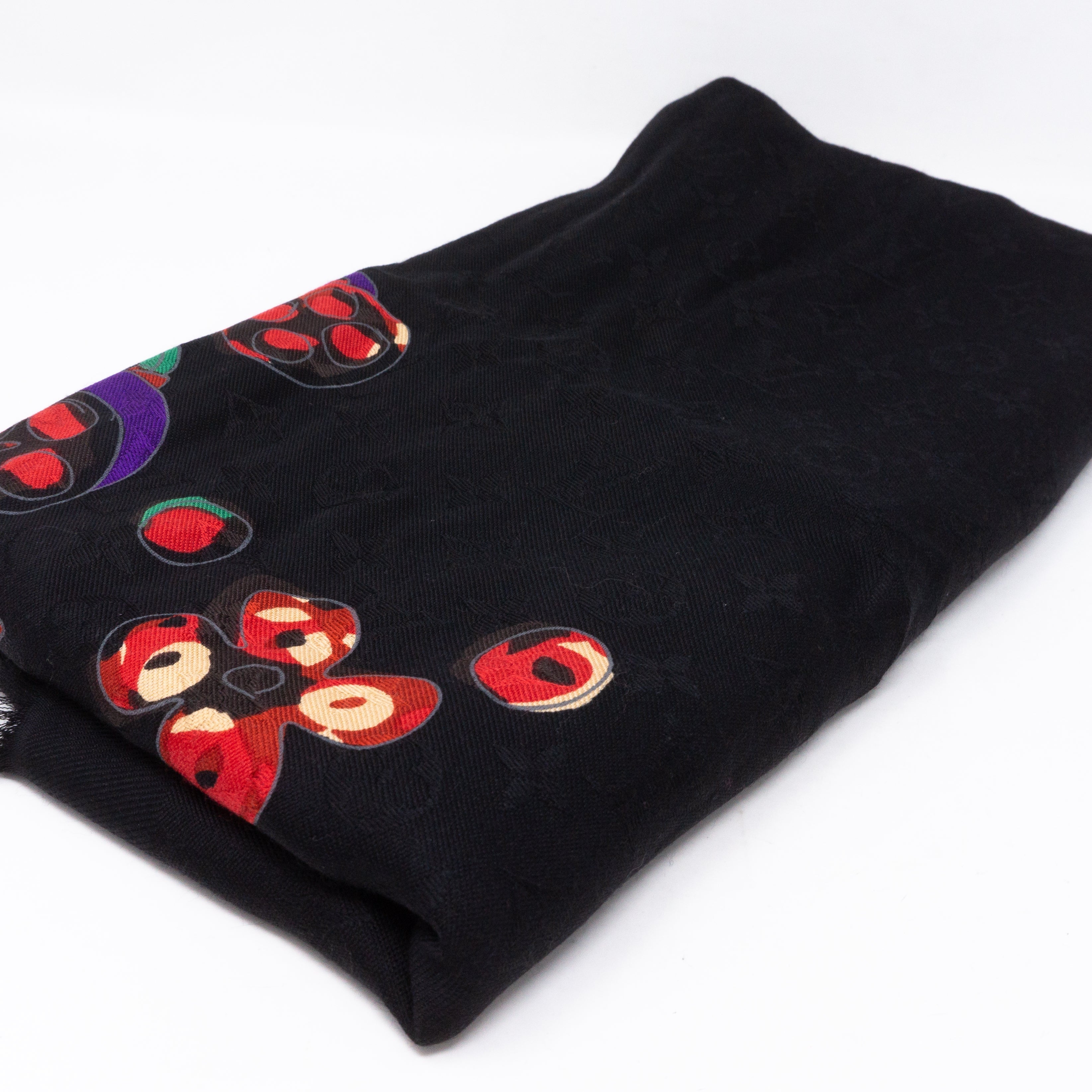Monogram Shawl Devorgram Black