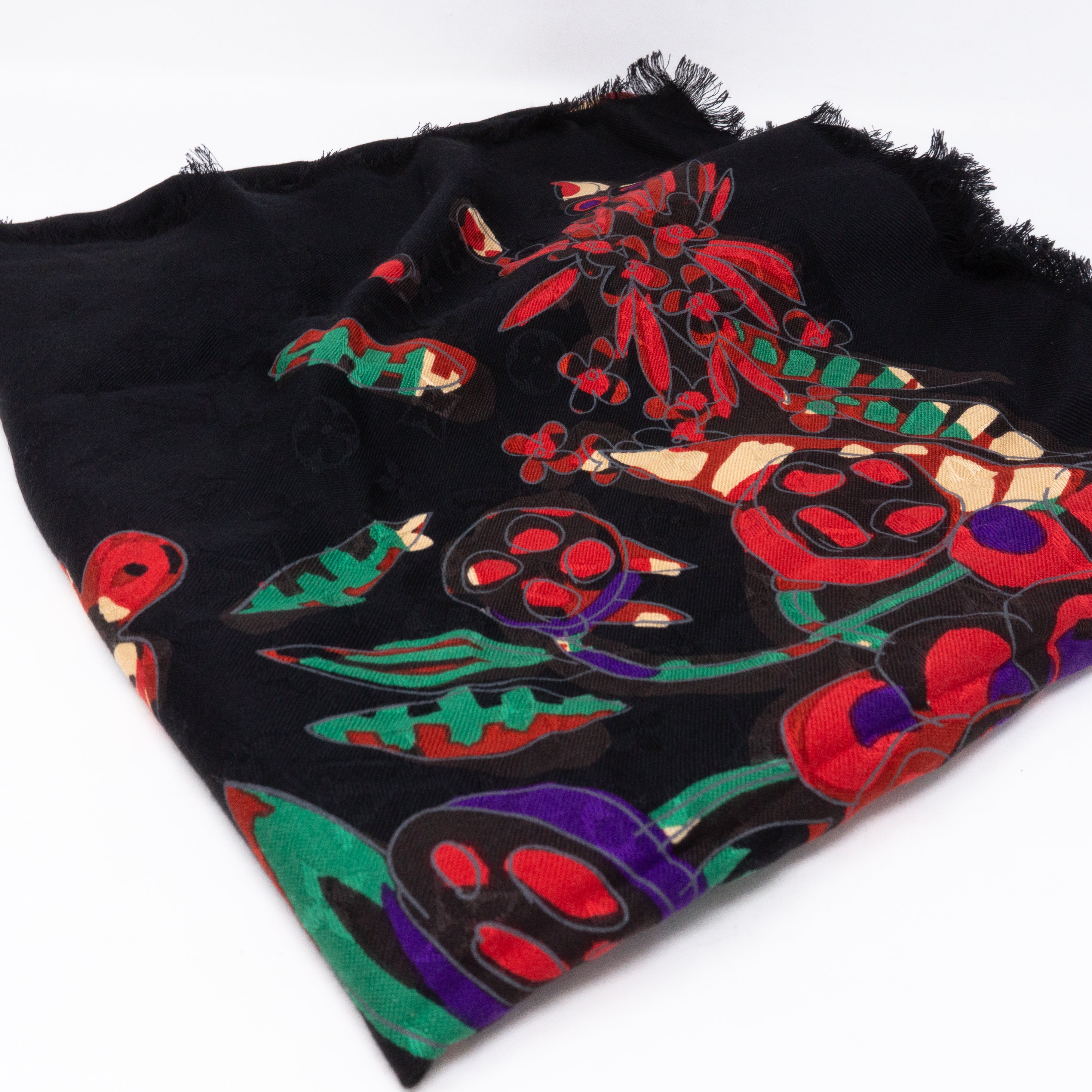 Monogram Shawl Devorgram Black