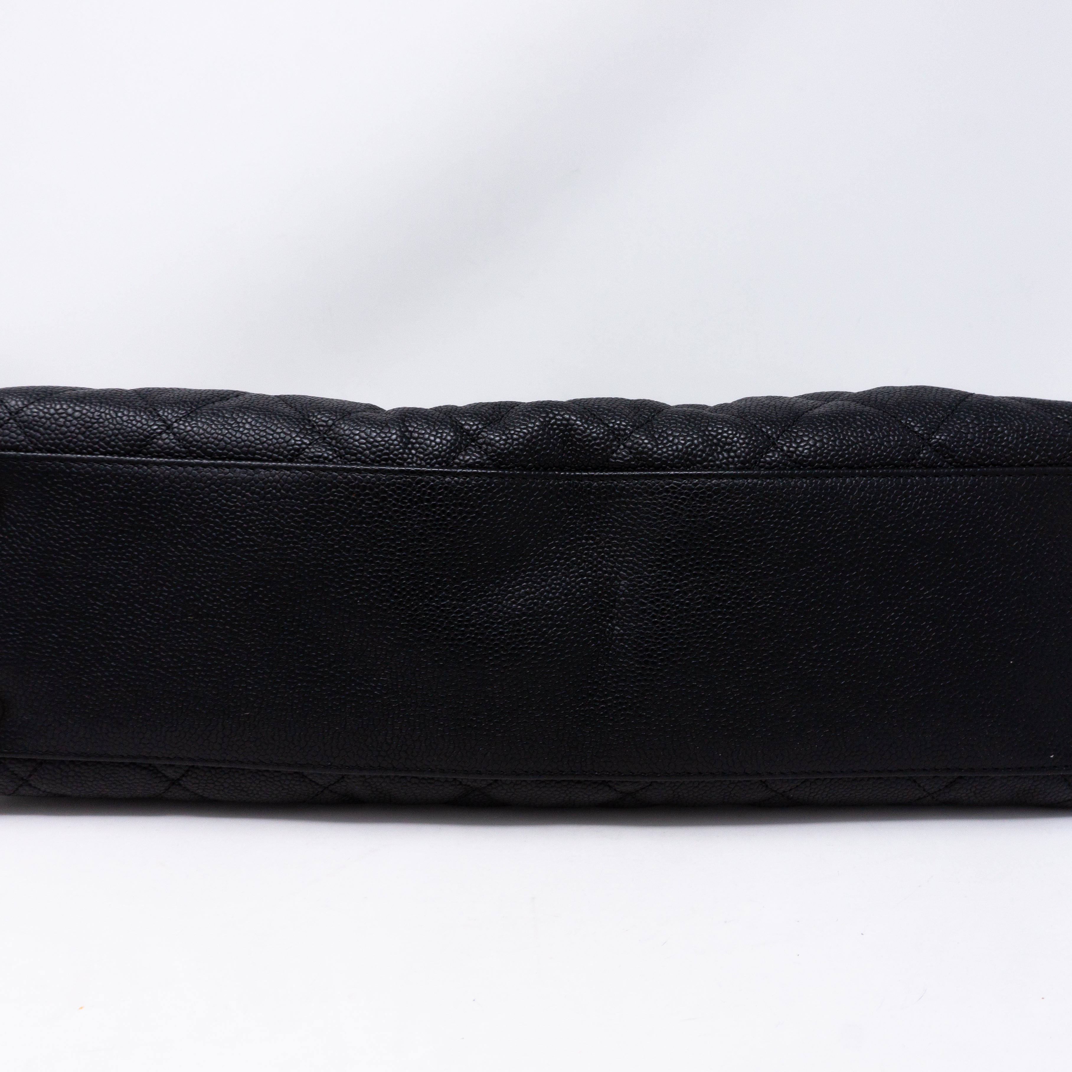 Quilted Shopping Tote Black Caviar