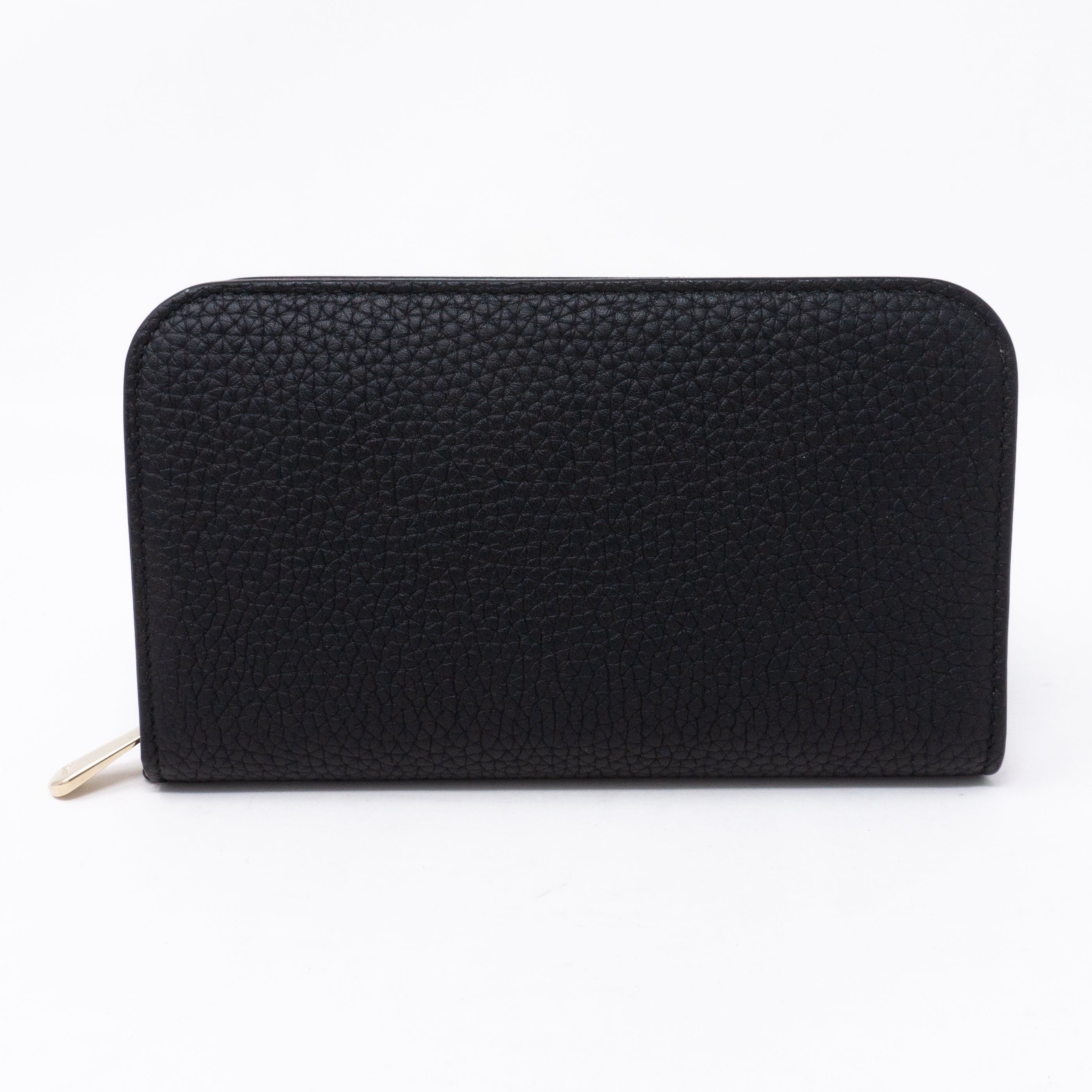 Diorissimo Voyageur Wallet Medium Black Leather