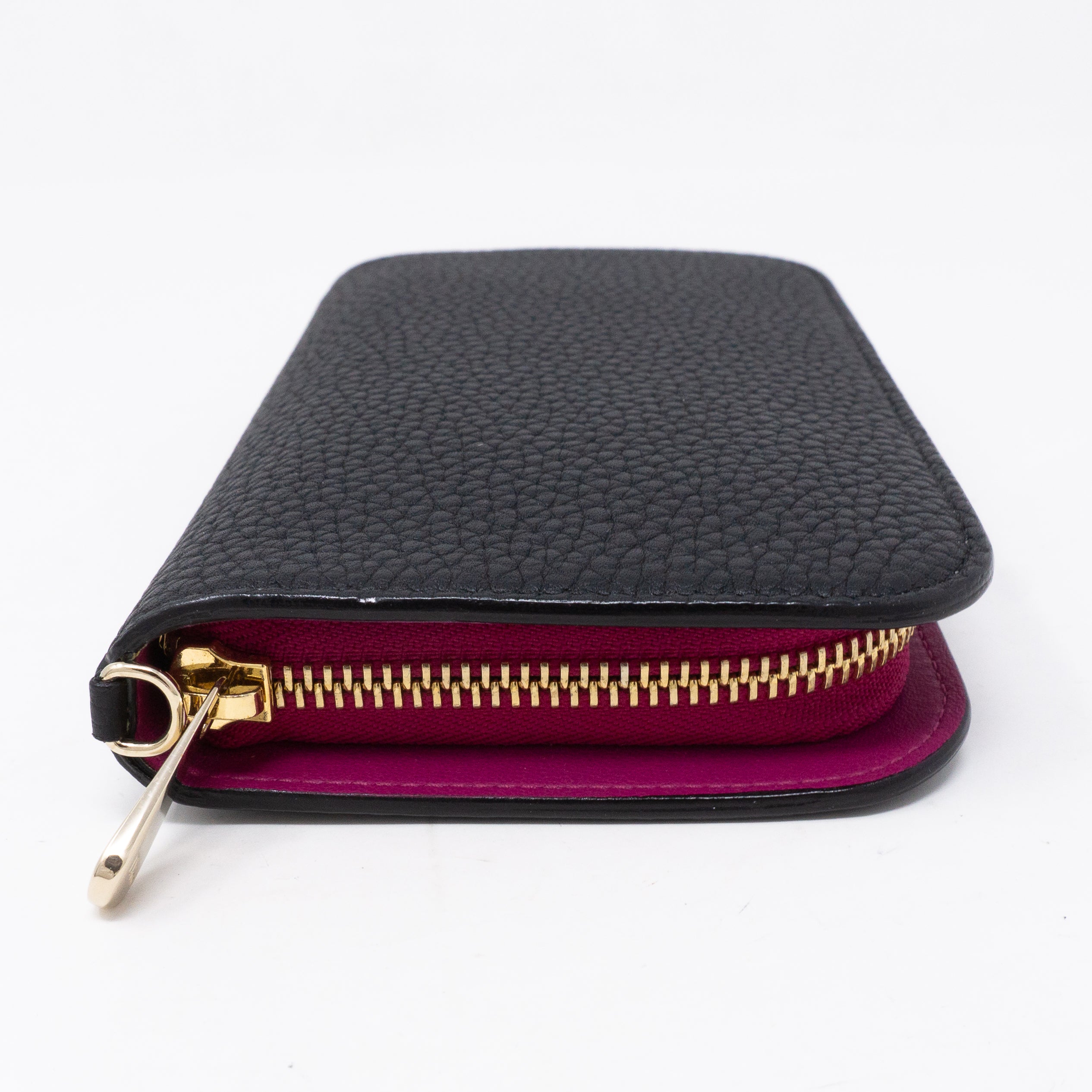 Diorissimo Voyageur Wallet Medium Black Leather