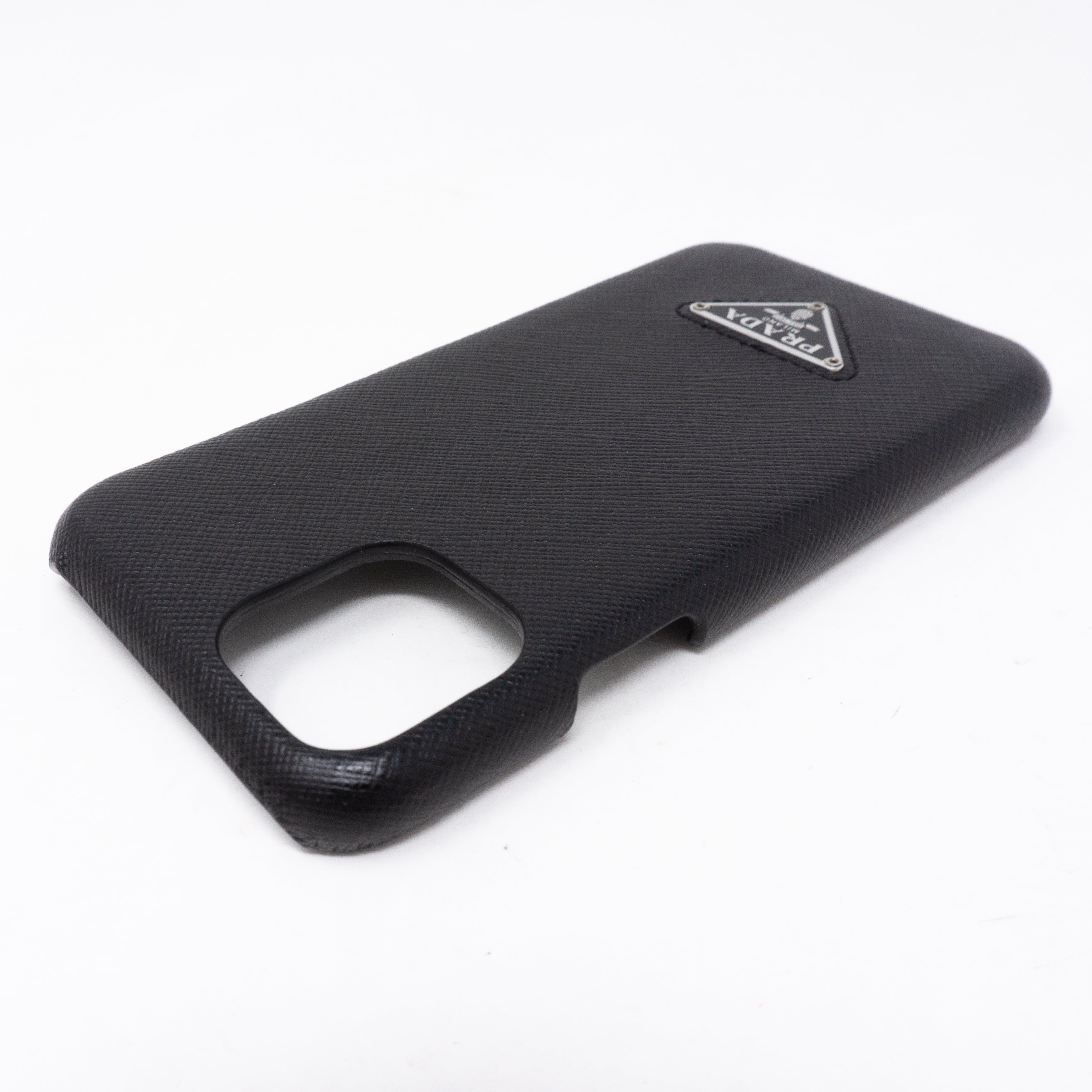 iPhone 11 Pro Cover Black Saffiano Leather