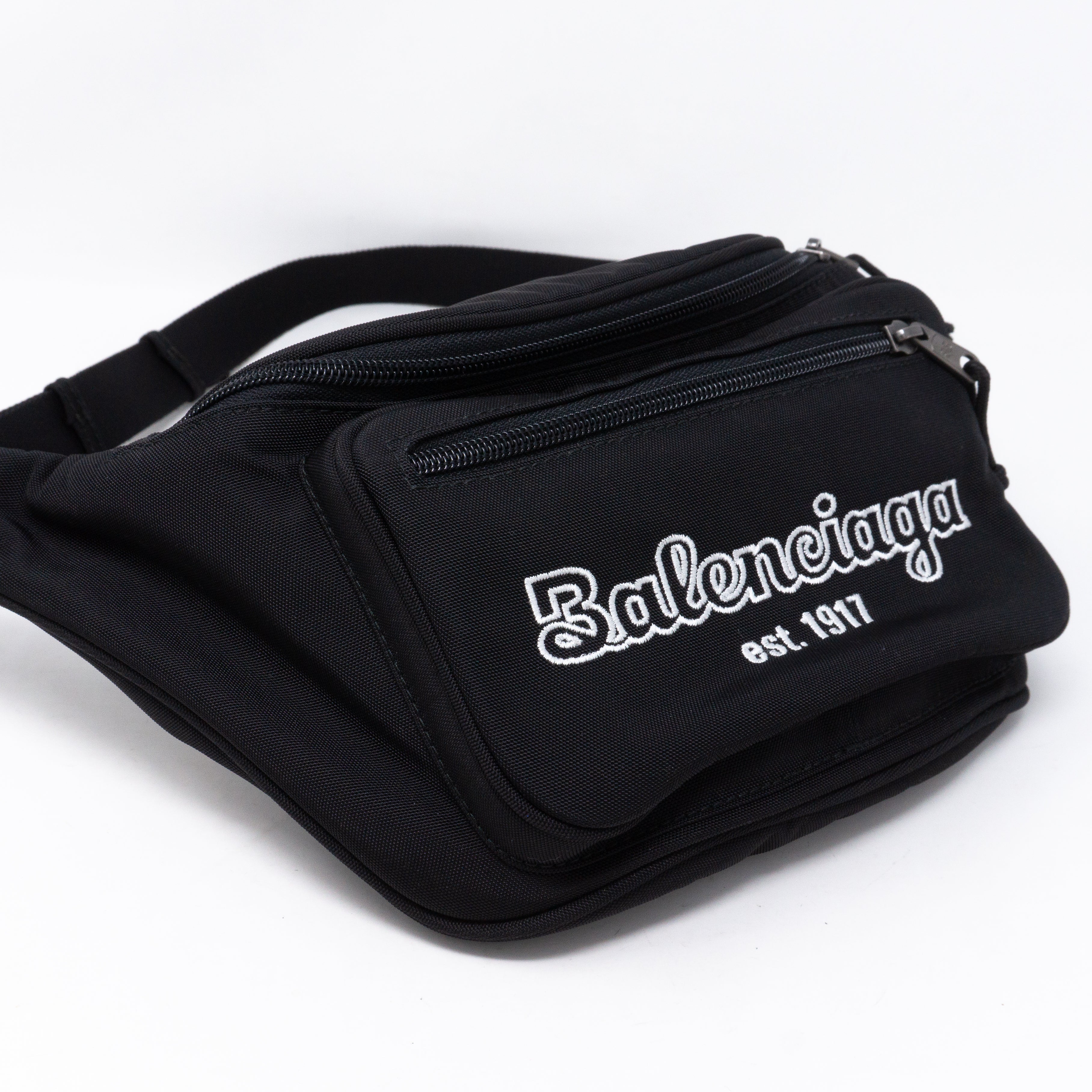 Explorer Nylon Belt Bag Black