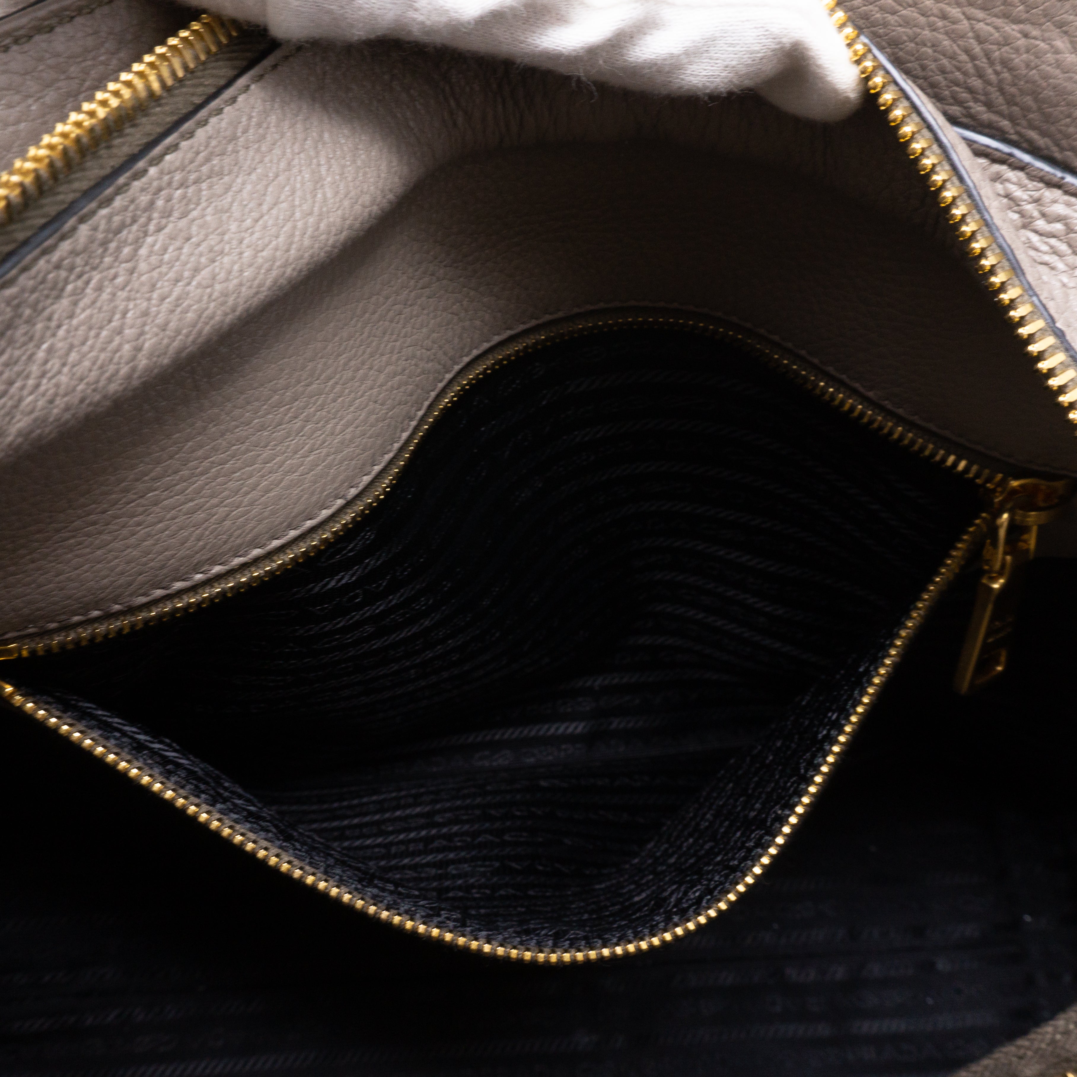 Large Tote Clay Gray Leather