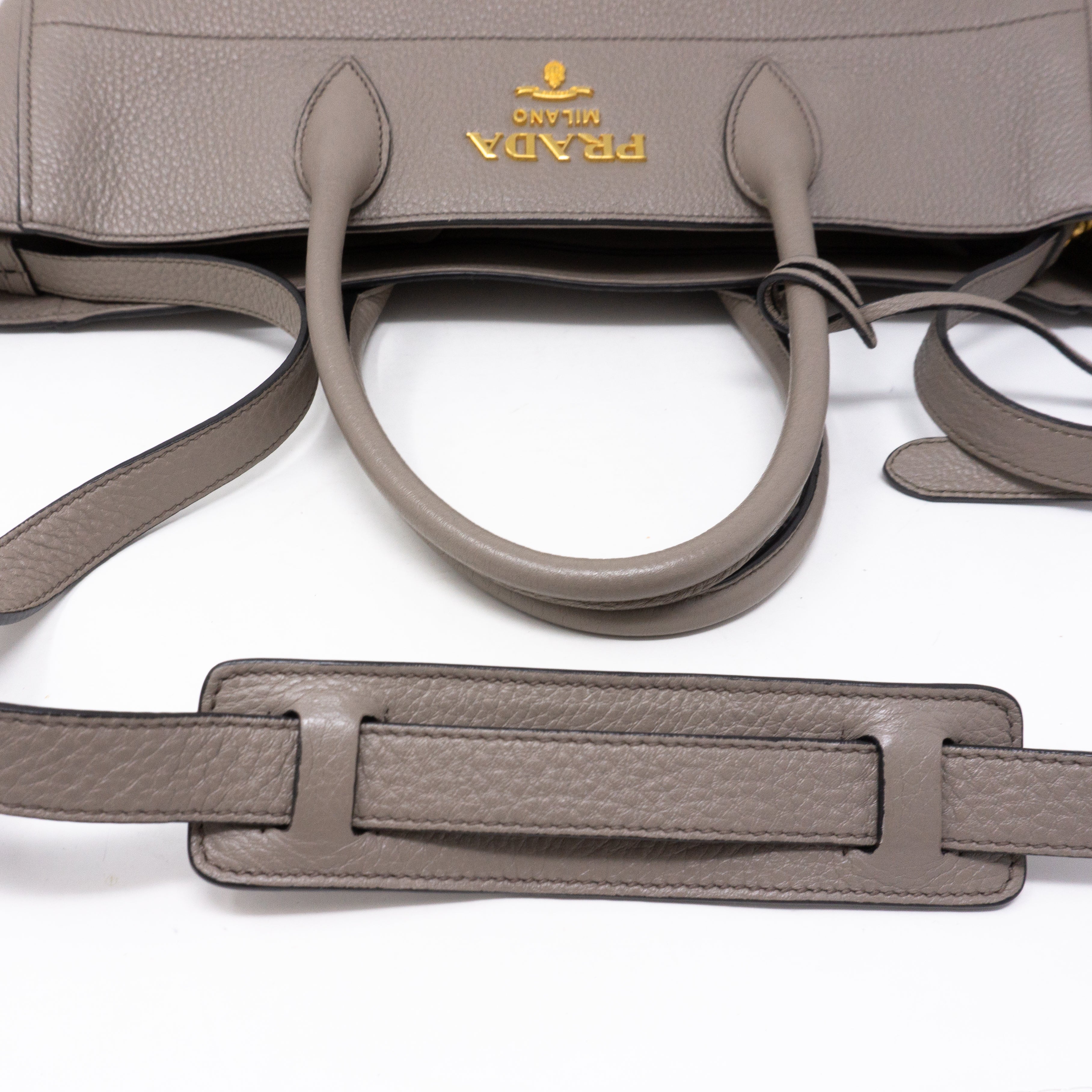 Large Tote Clay Gray Leather