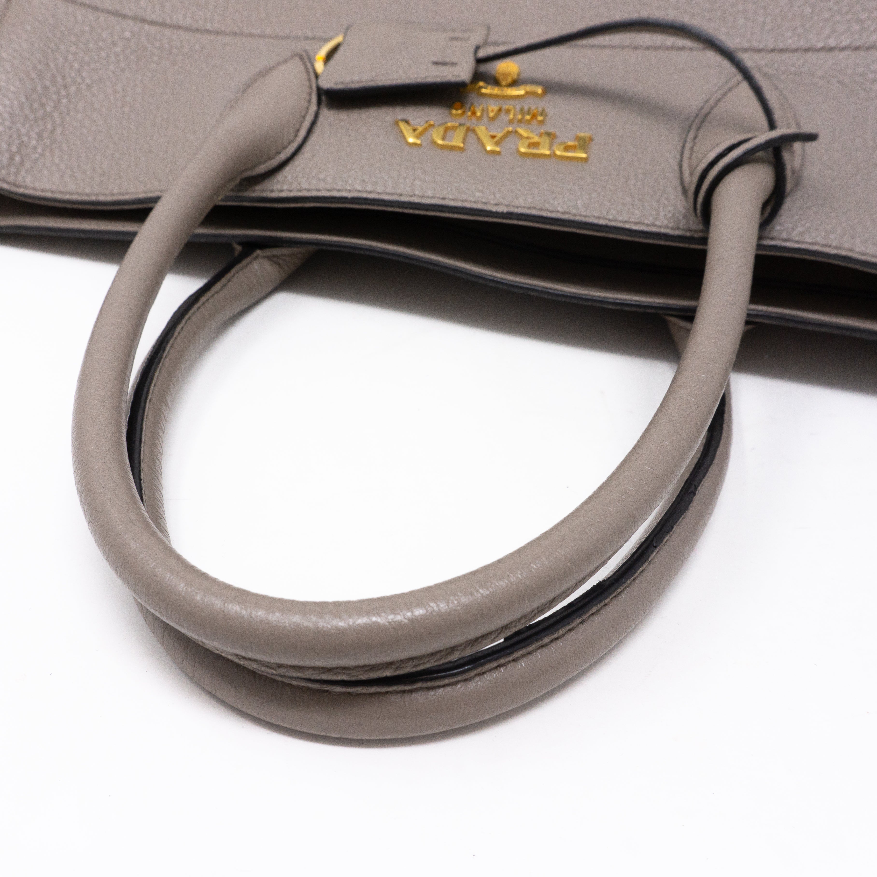Large Tote Clay Gray Leather