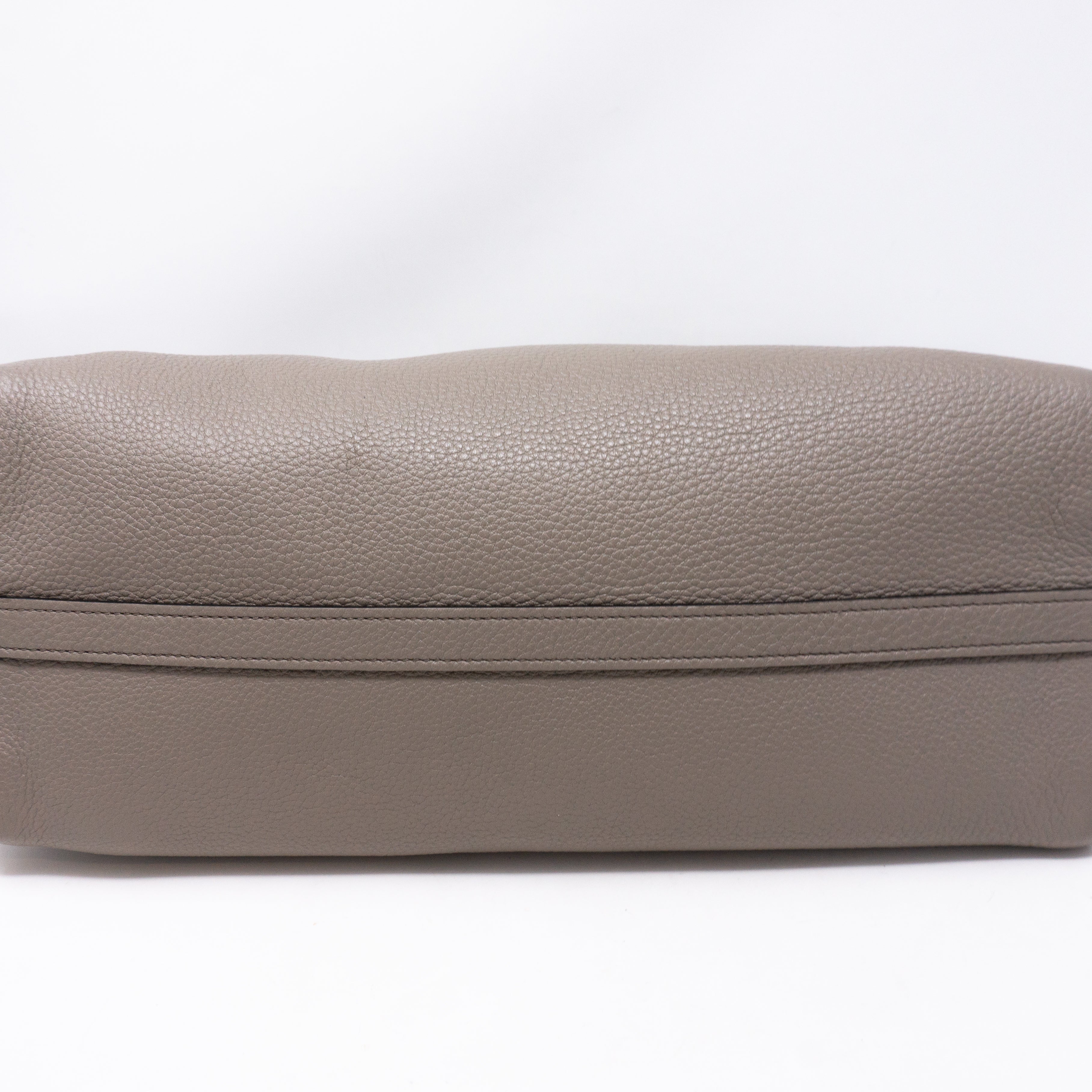 Large Tote Clay Gray Leather