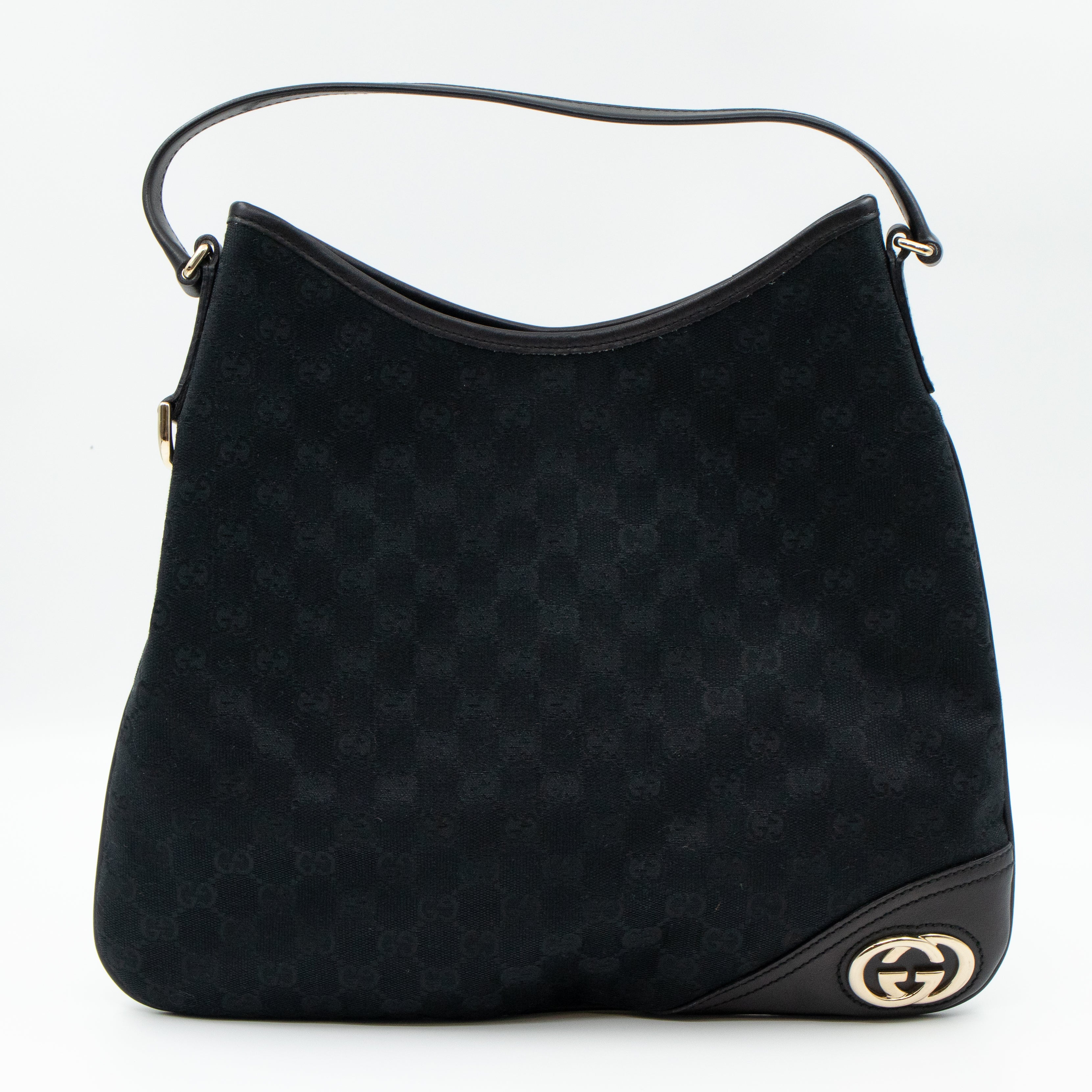 Britt Medium Hobo Black Canvas