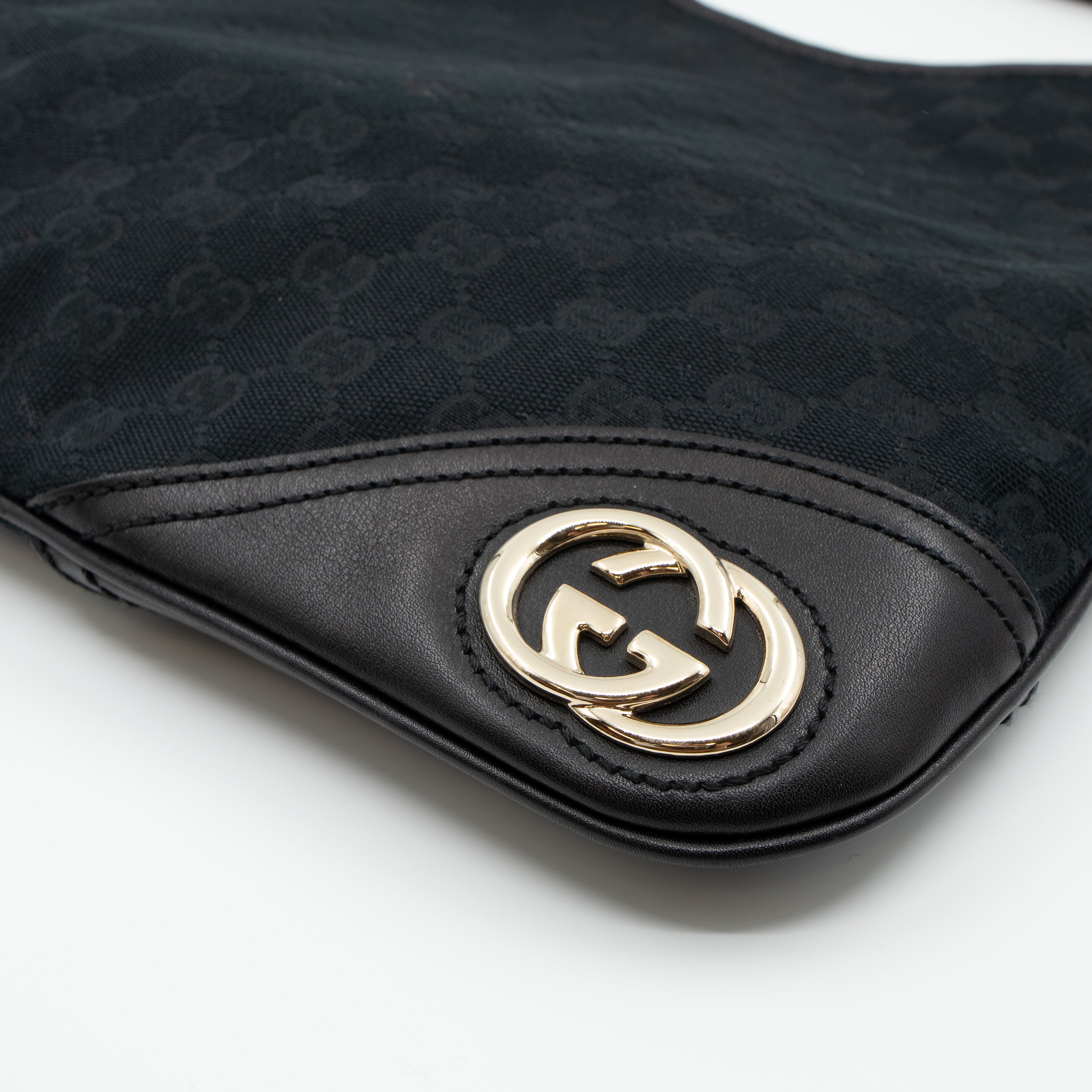 Britt Medium Hobo Black Canvas