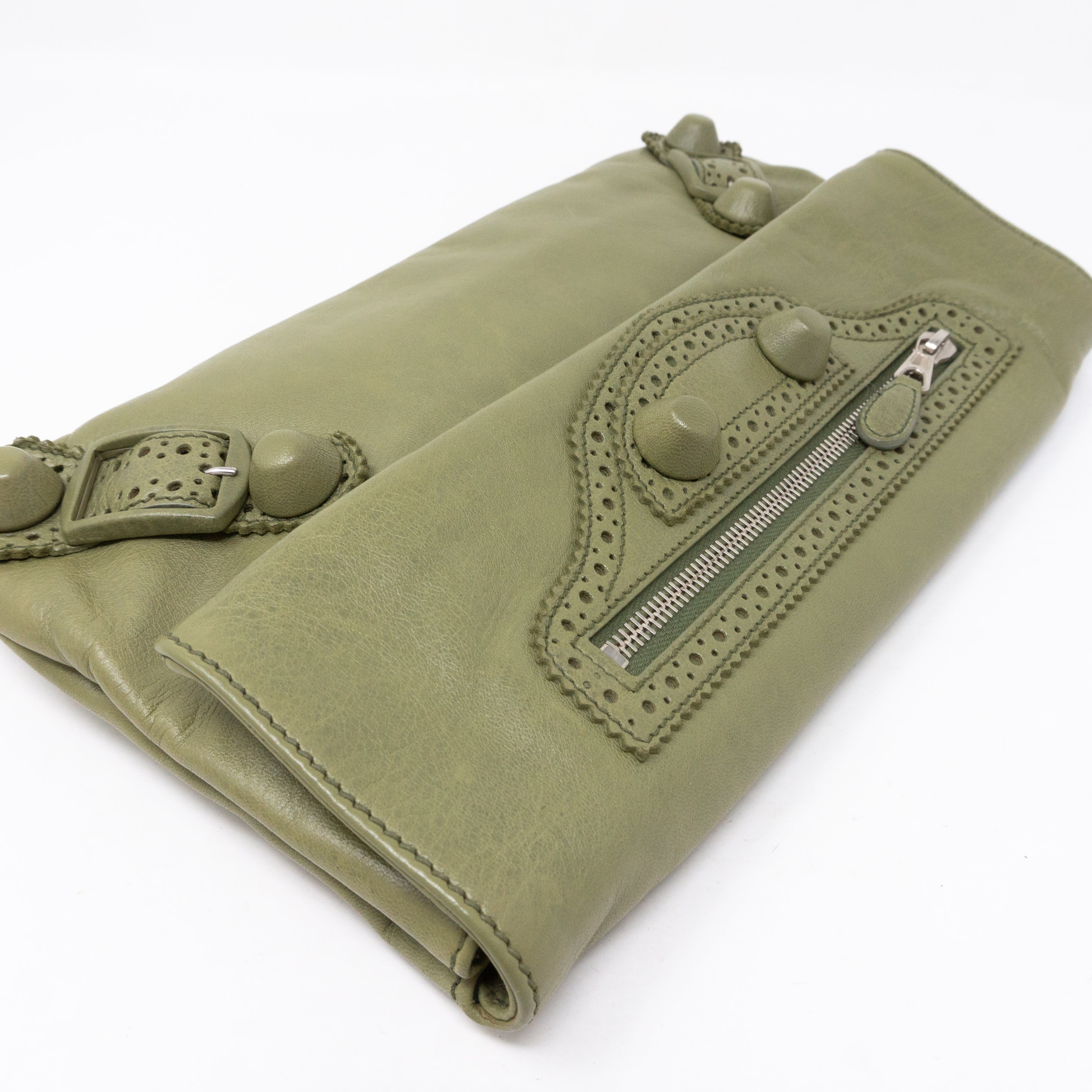 Giant Envelope Clutch Green