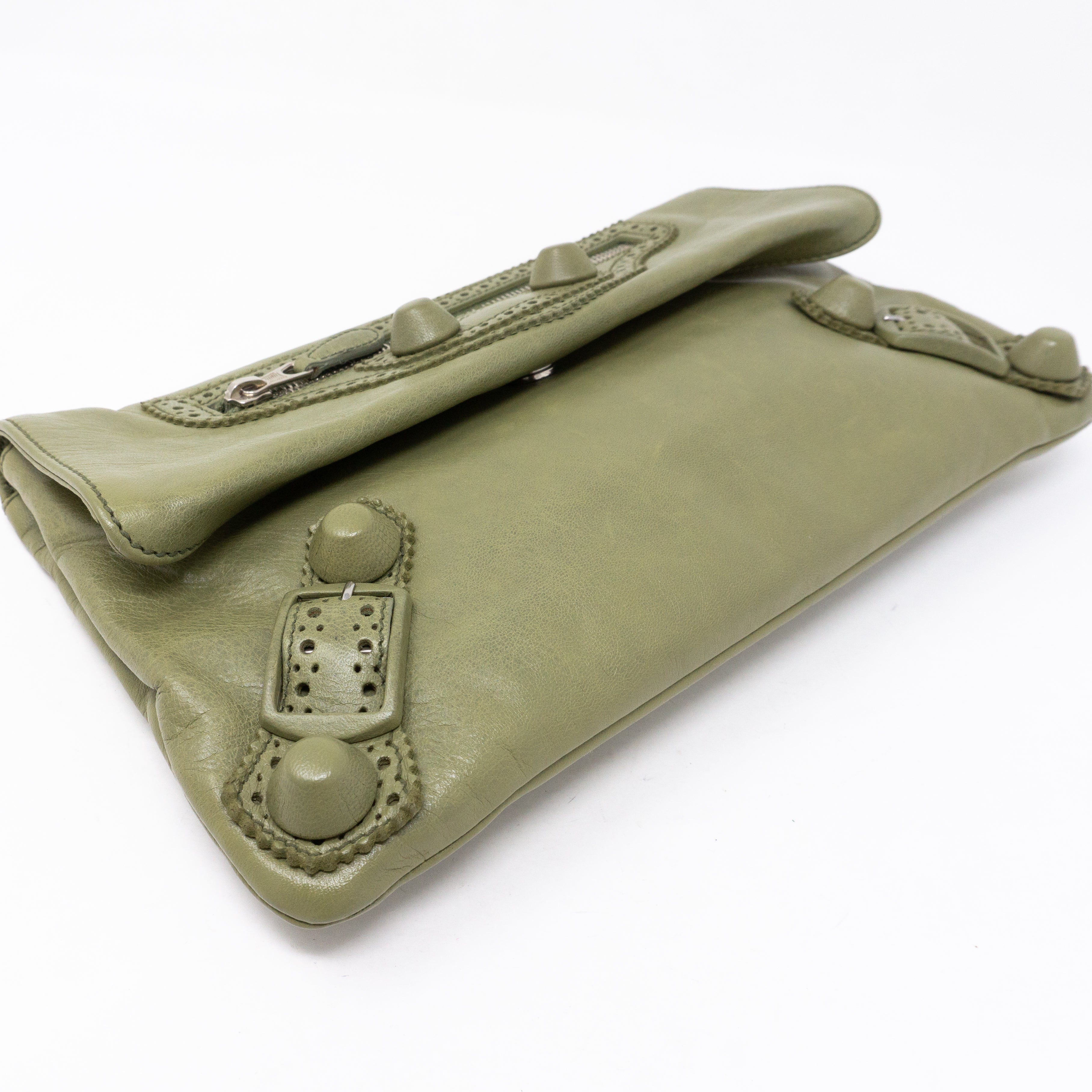 Giant Envelope Clutch Green