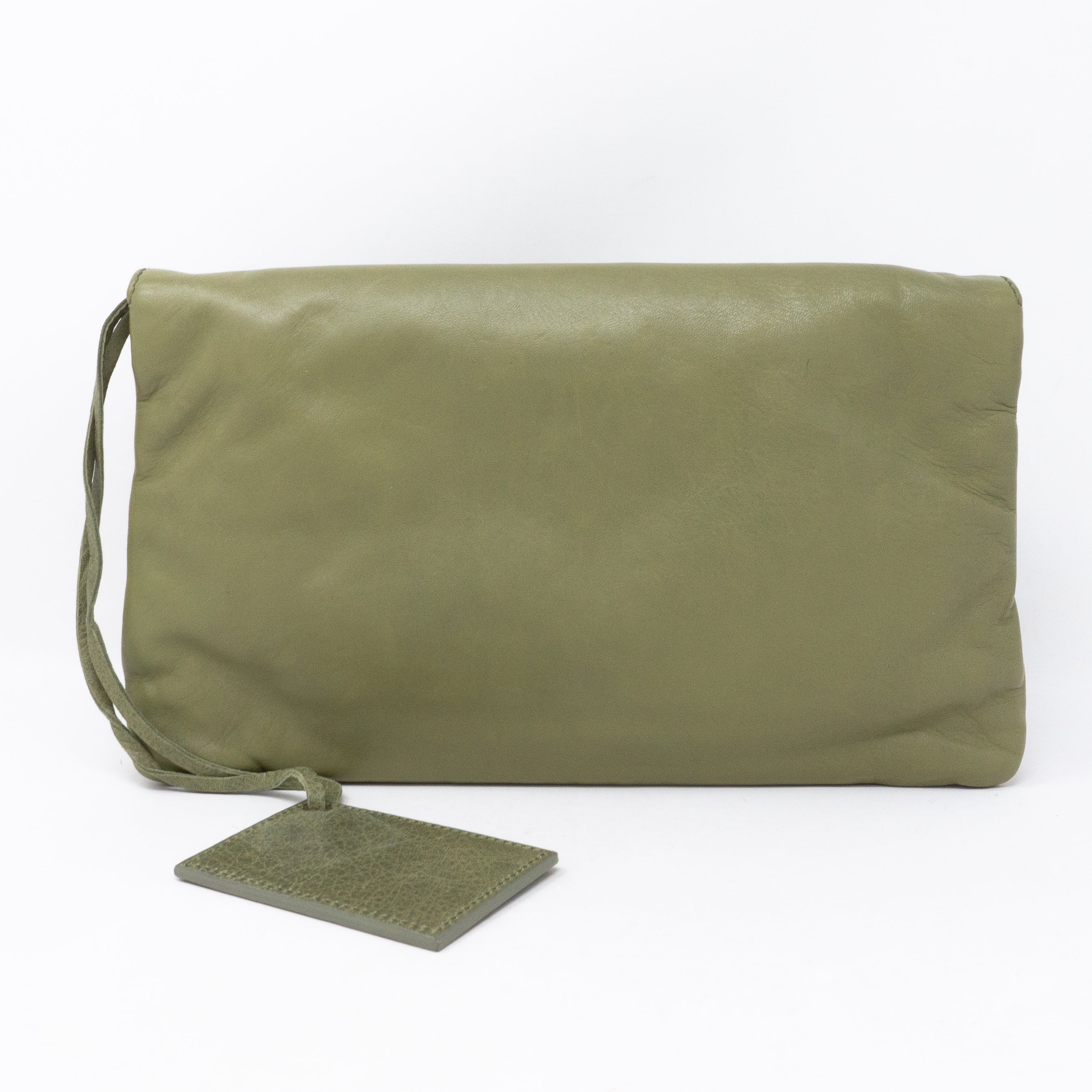 Giant Envelope Clutch Green