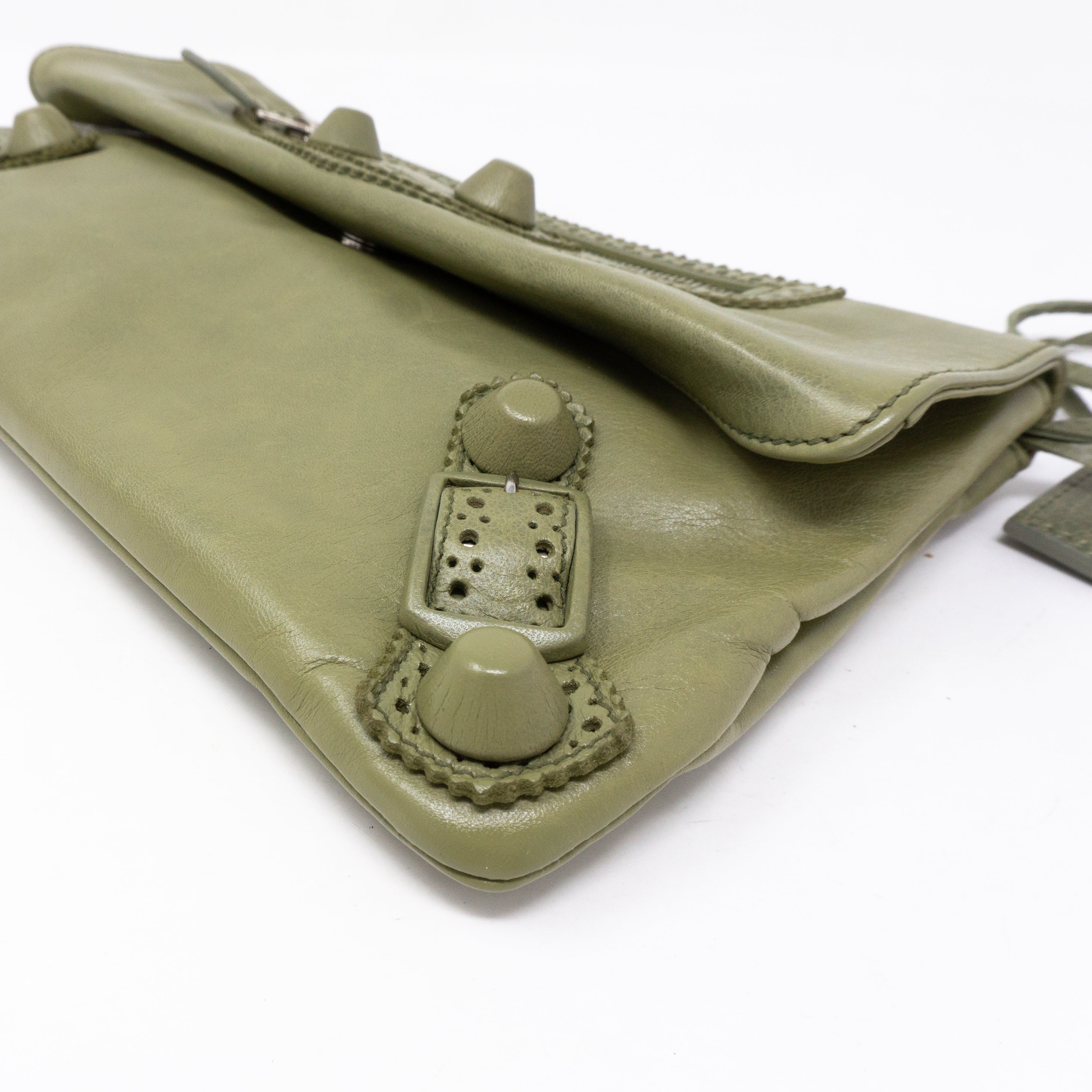 Giant Envelope Clutch Green