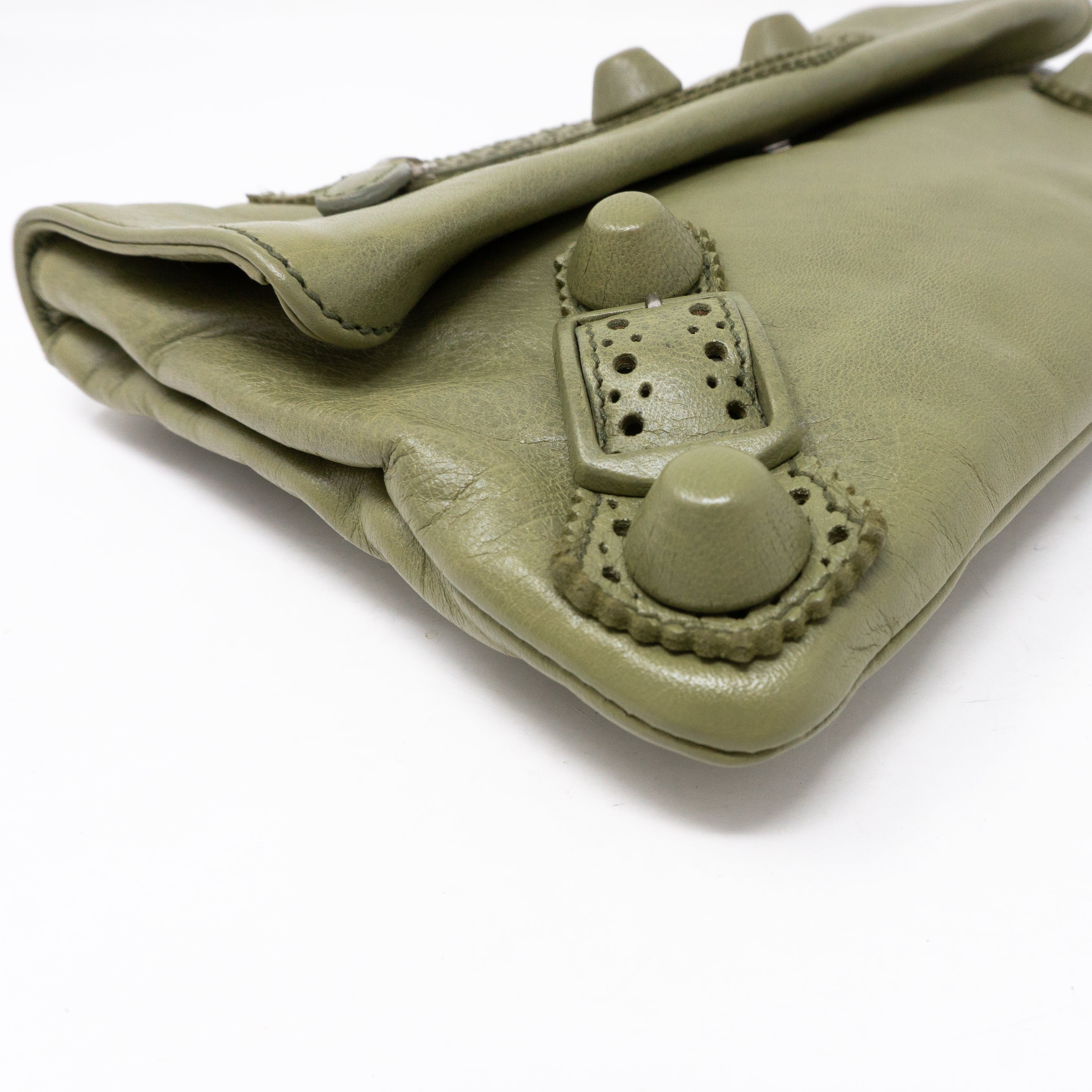 Giant Envelope Clutch Green