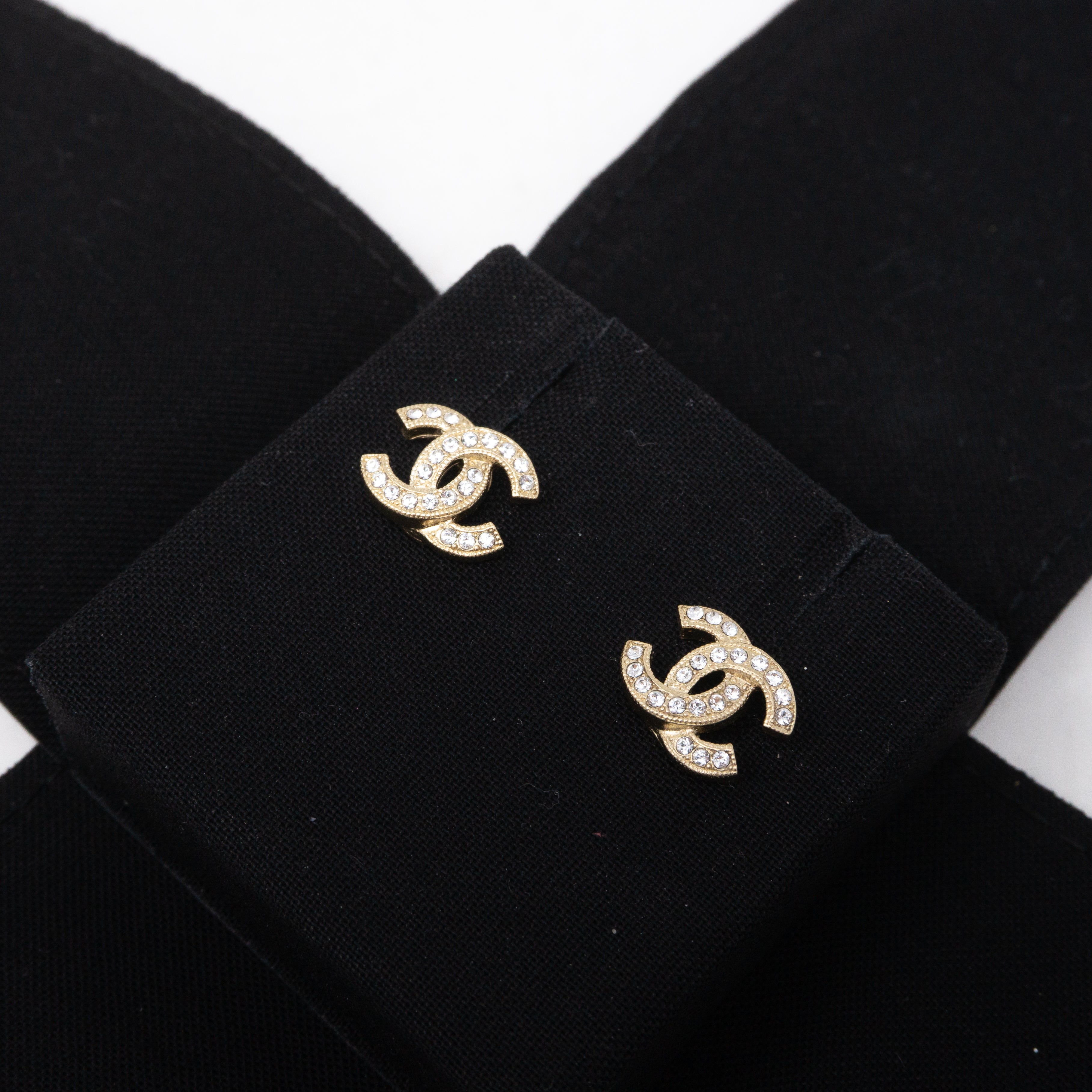 CC Crystal Earrings Gold