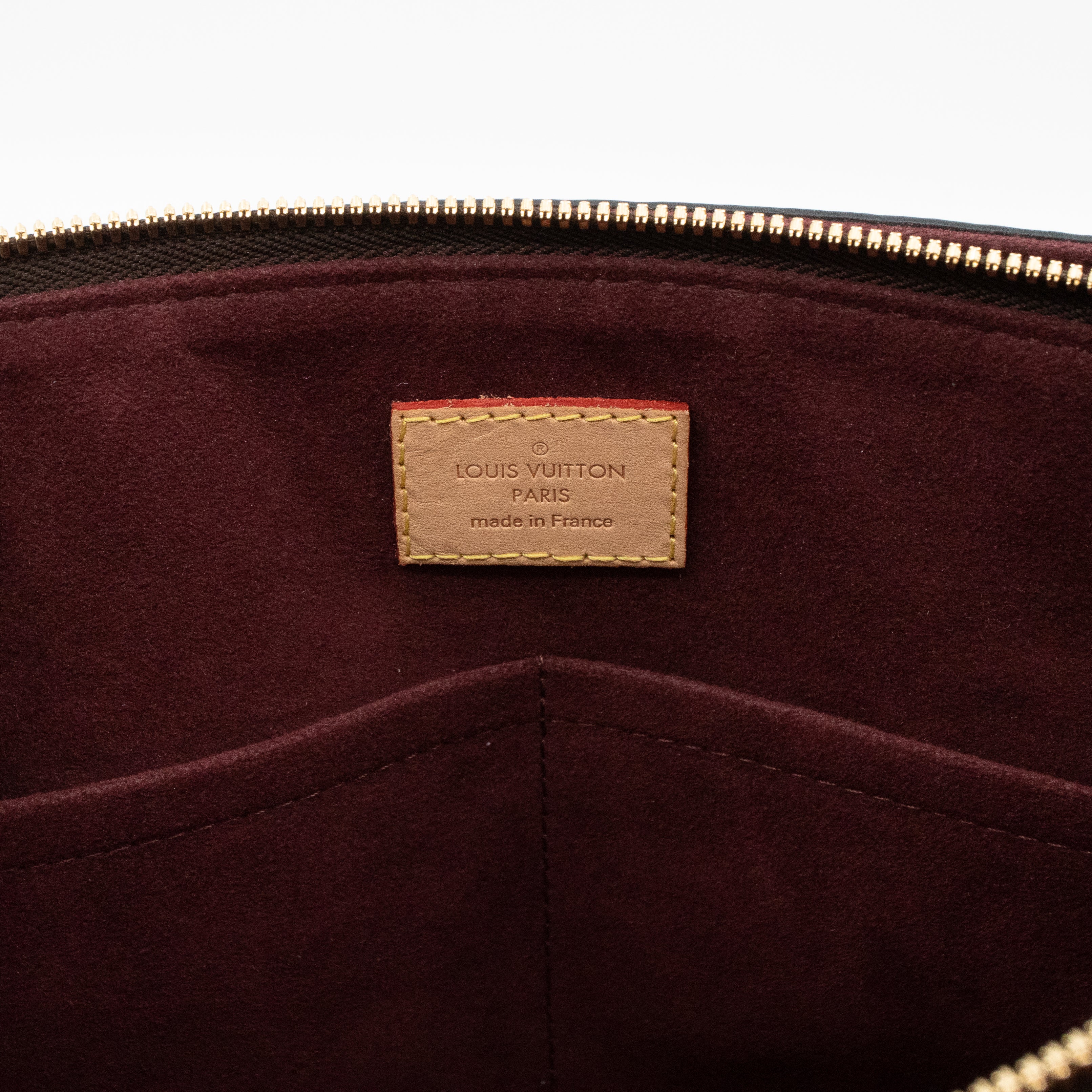 Flower Zipped Tote MM Monogram Beige