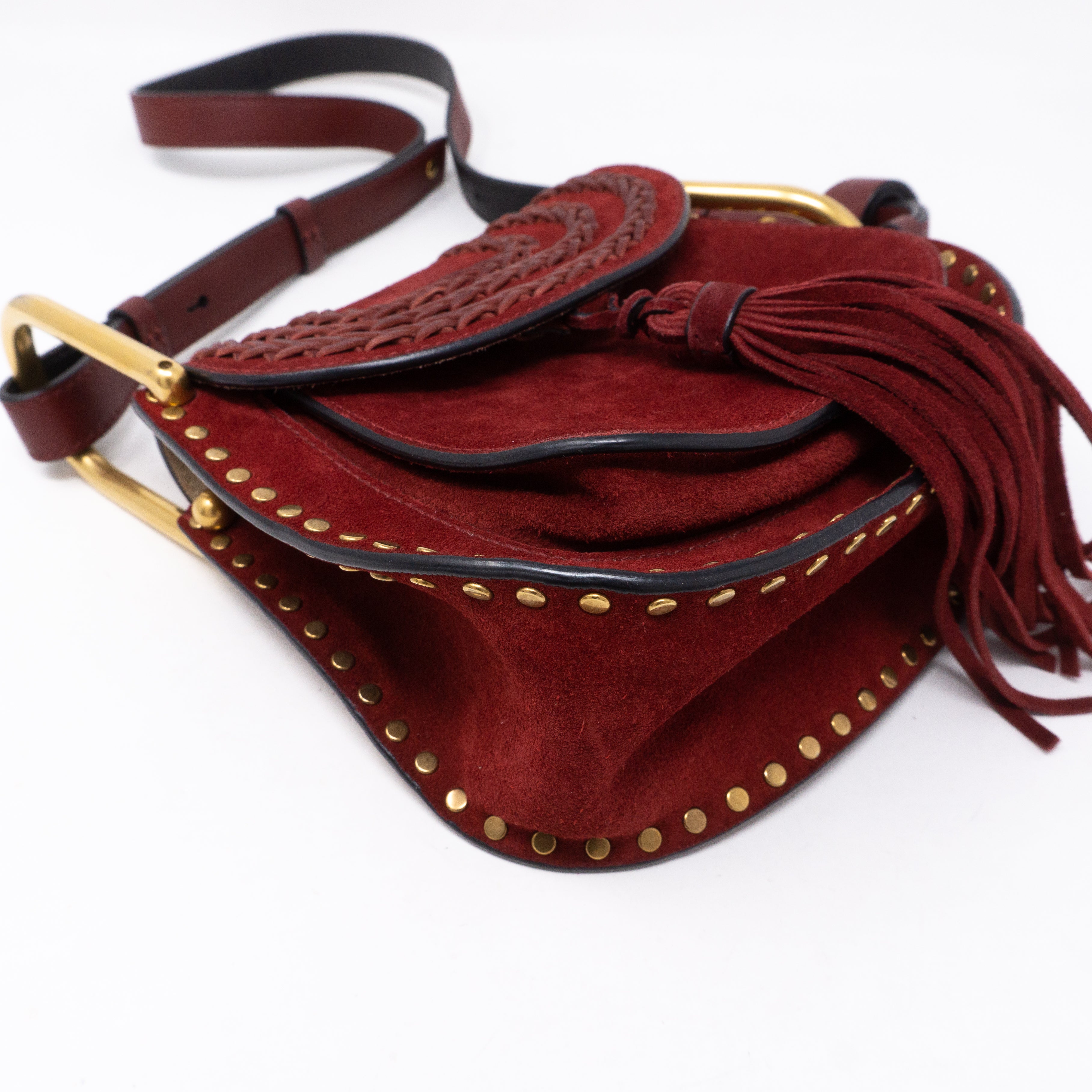 Hudson Mini Red Suede