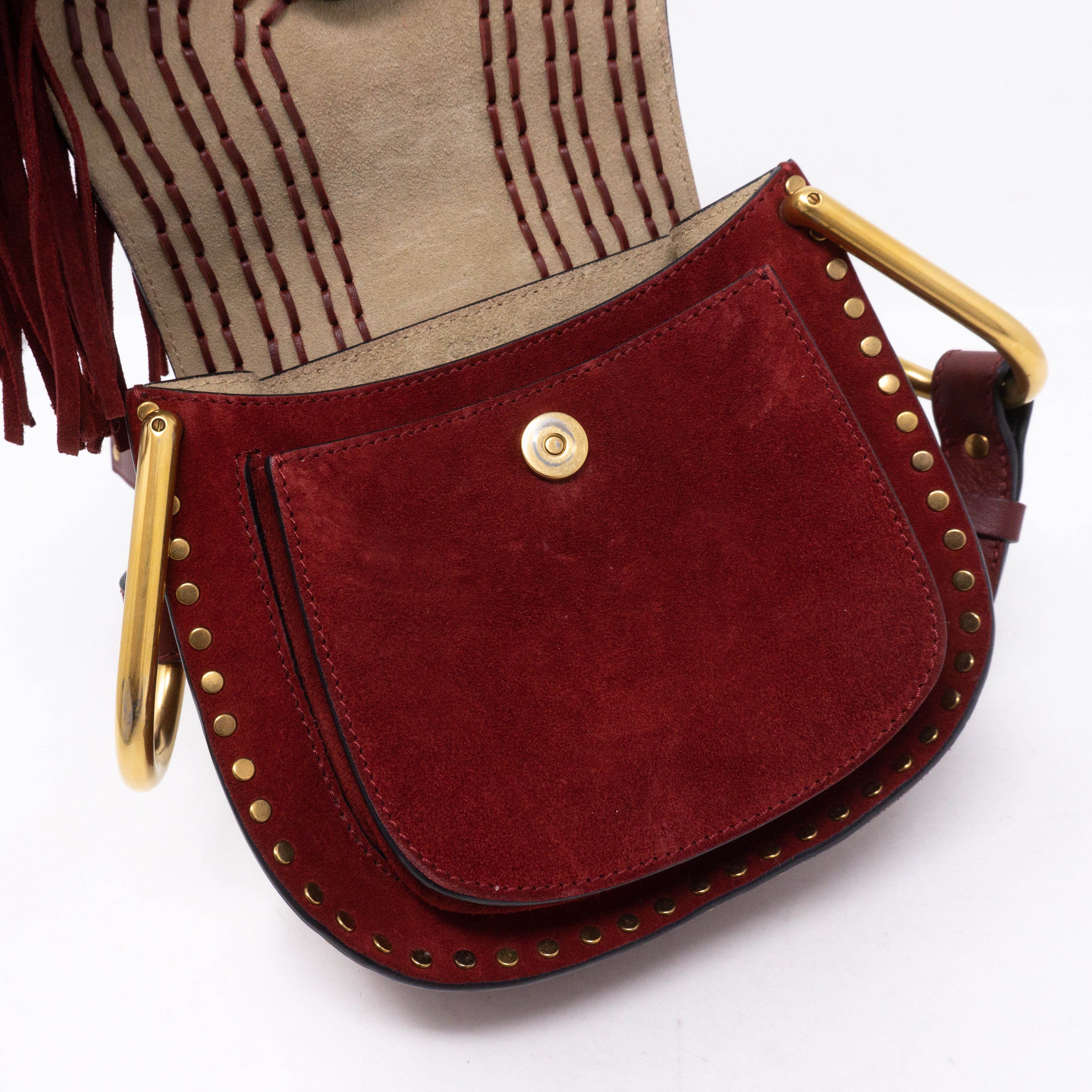 Hudson Mini Red Suede