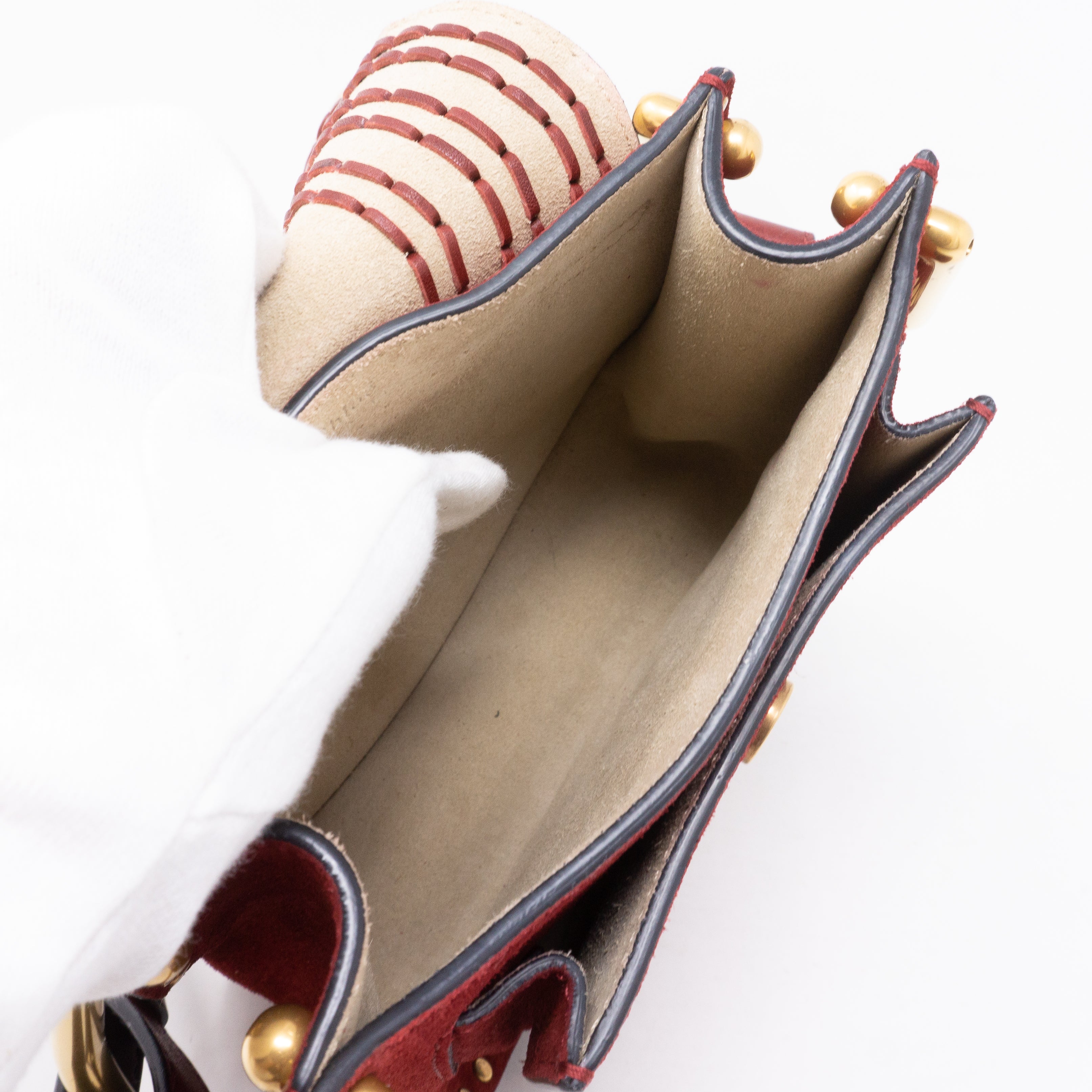 Hudson Mini Red Suede