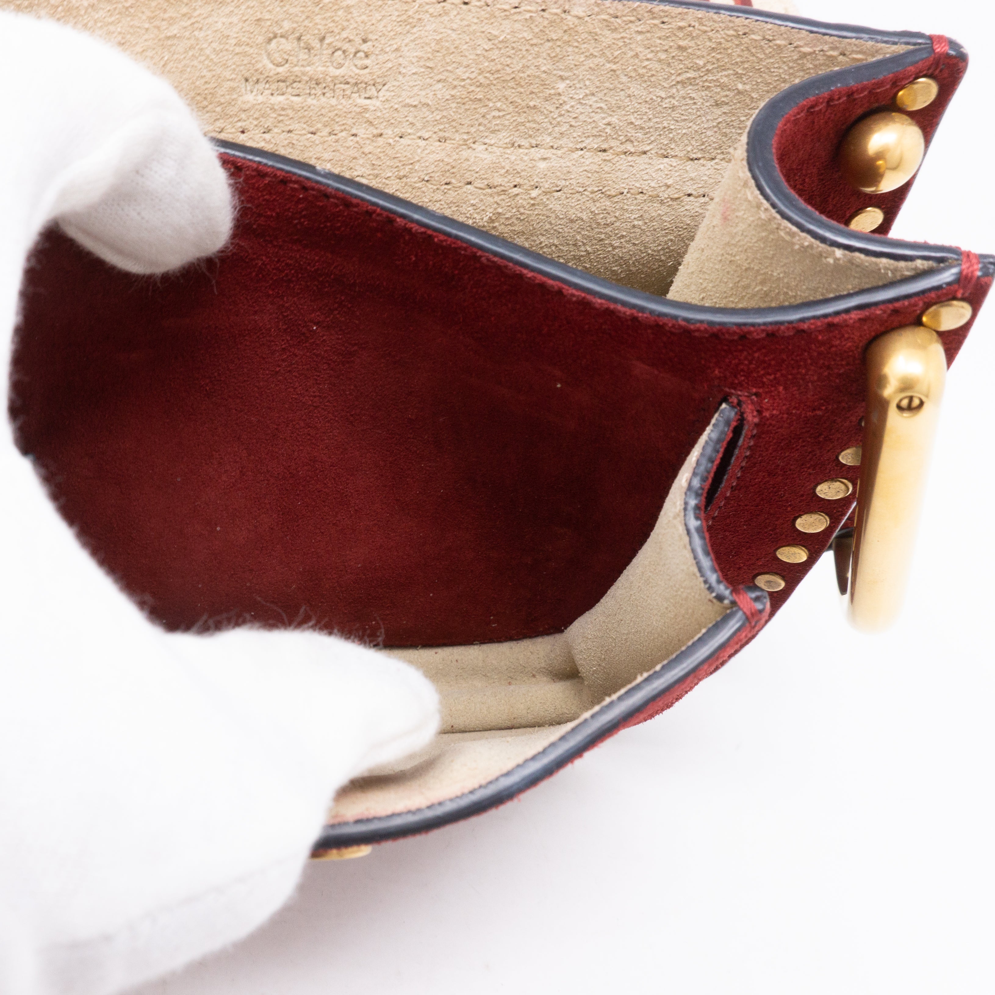 Hudson Mini Red Suede