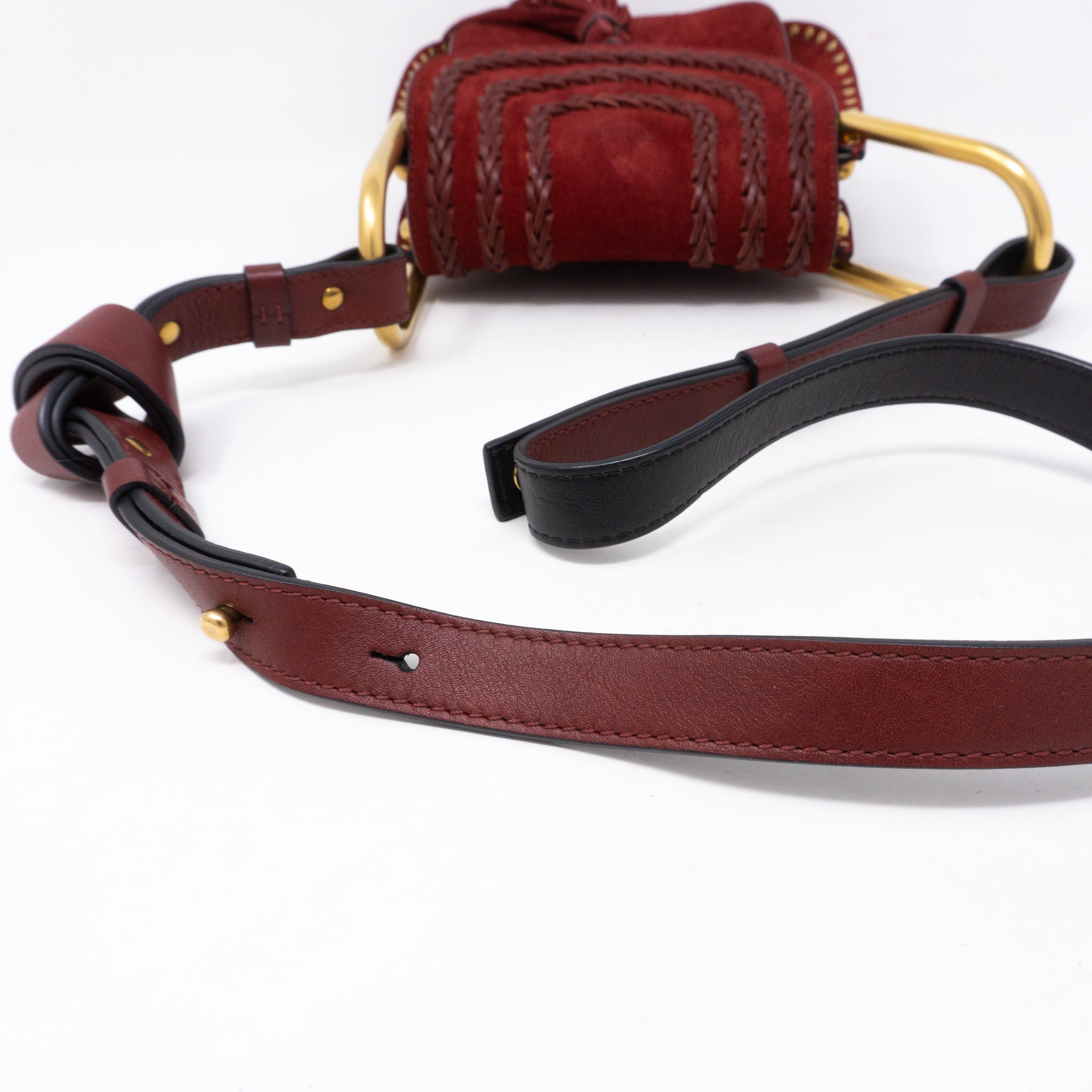 Hudson Mini Red Suede