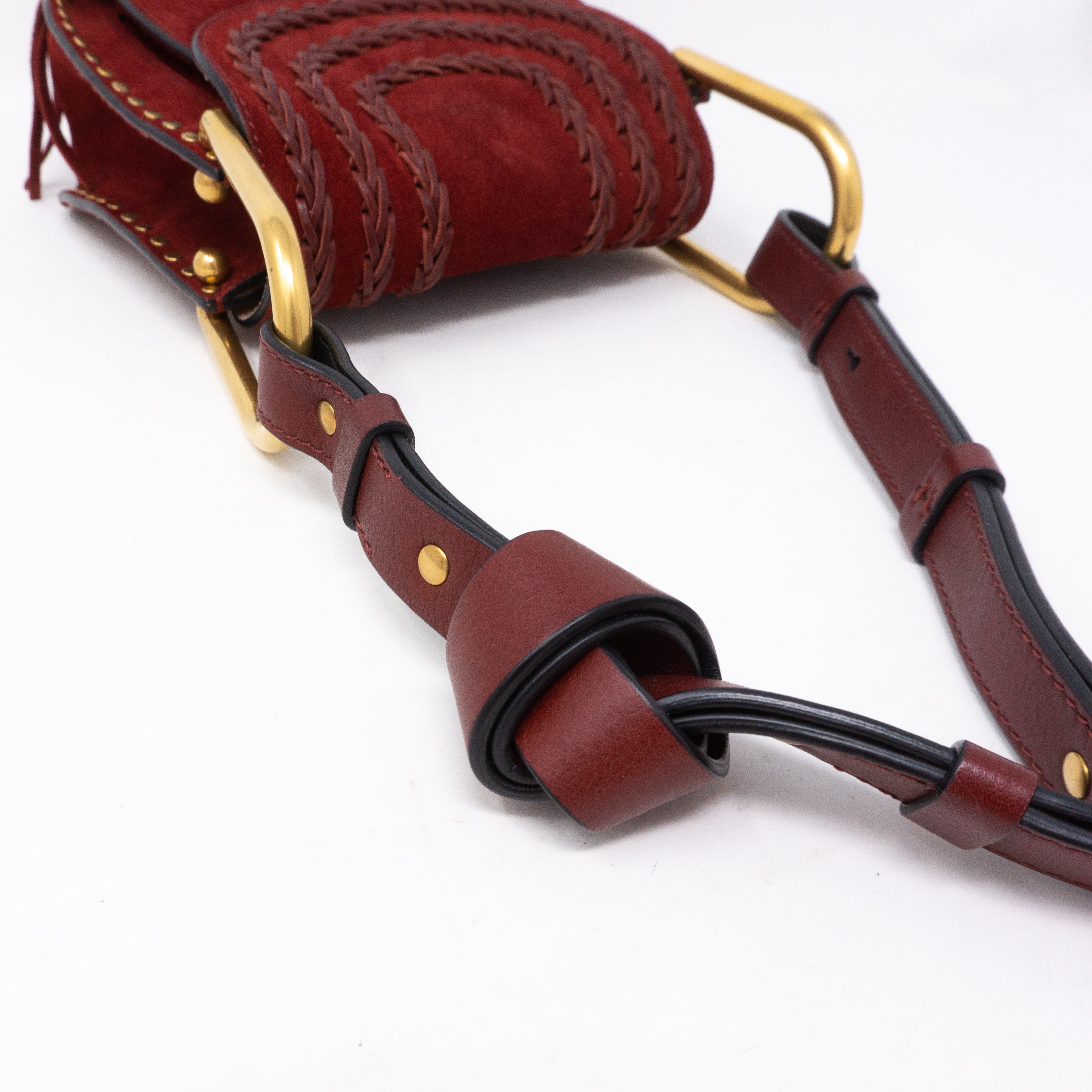 Hudson Mini Red Suede