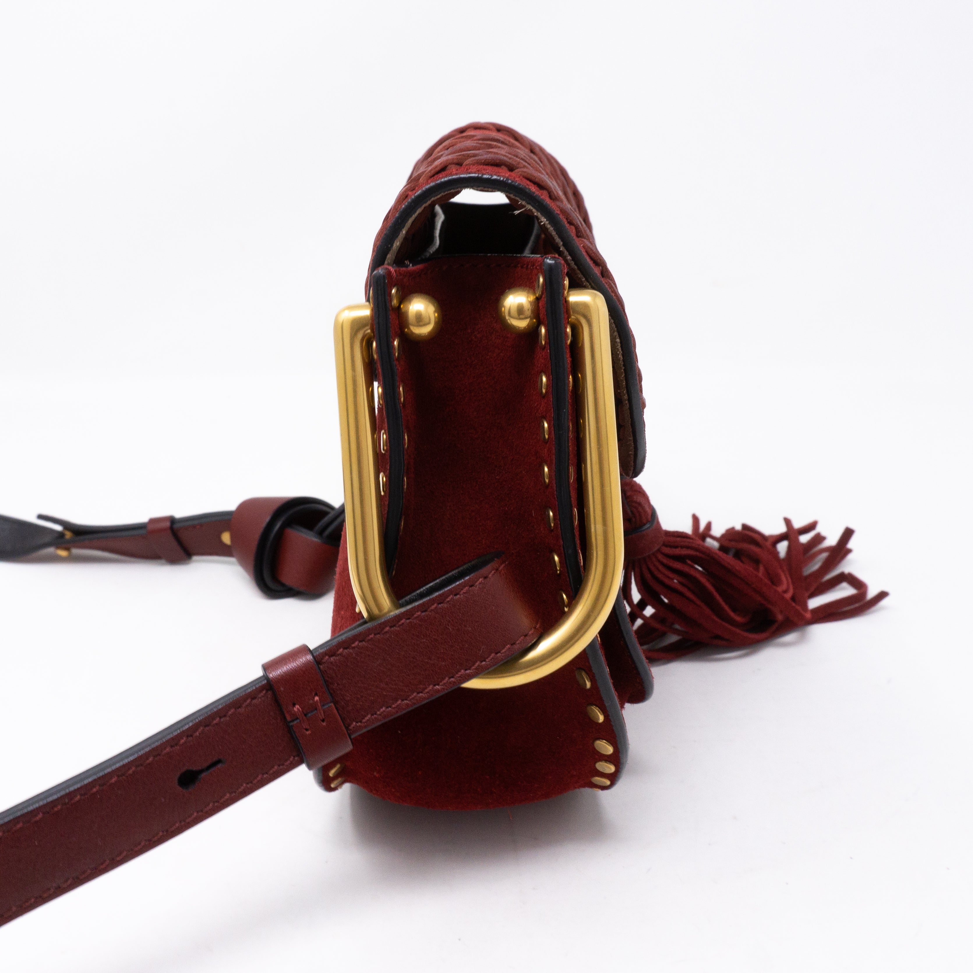 Hudson Mini Red Suede