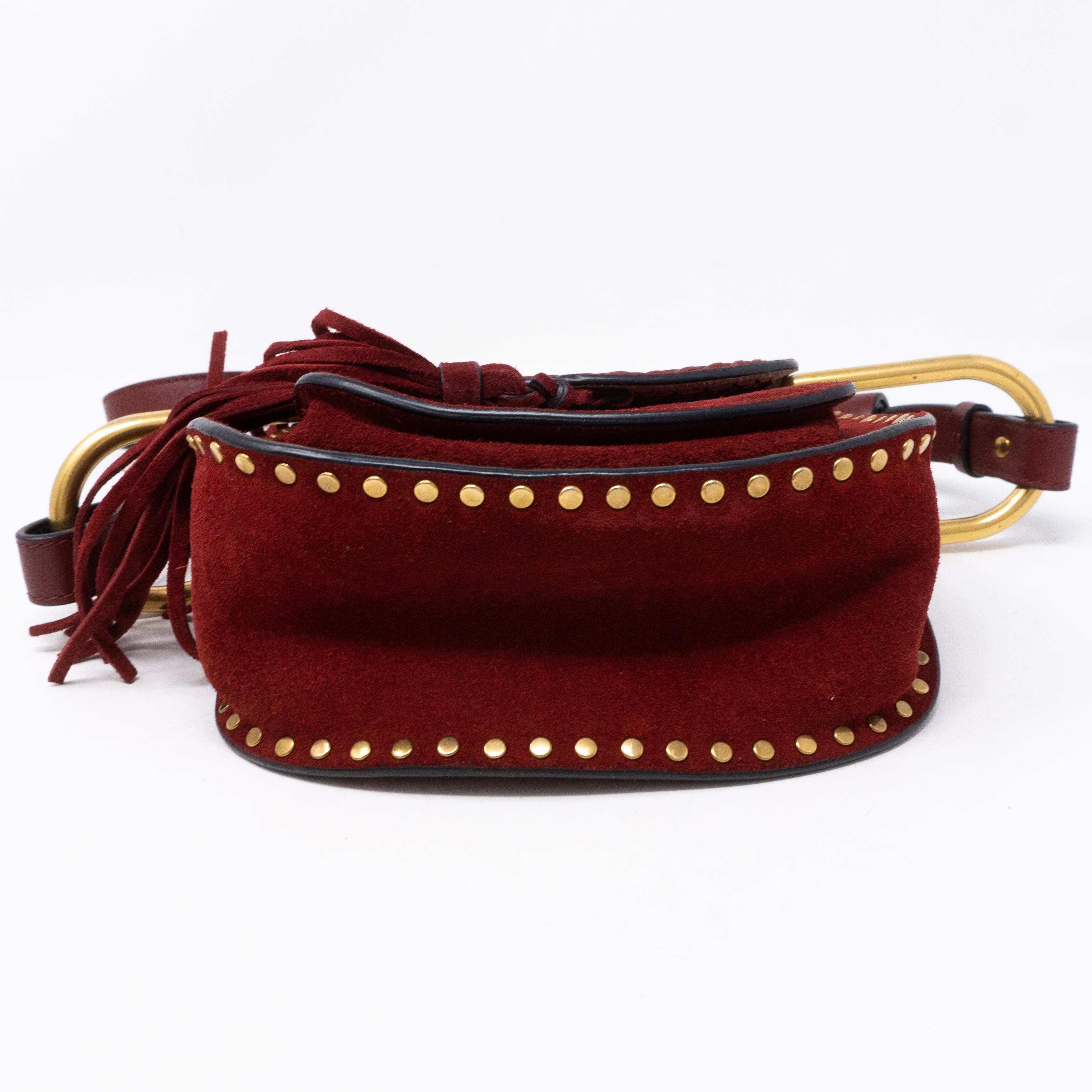Hudson Mini Red Suede