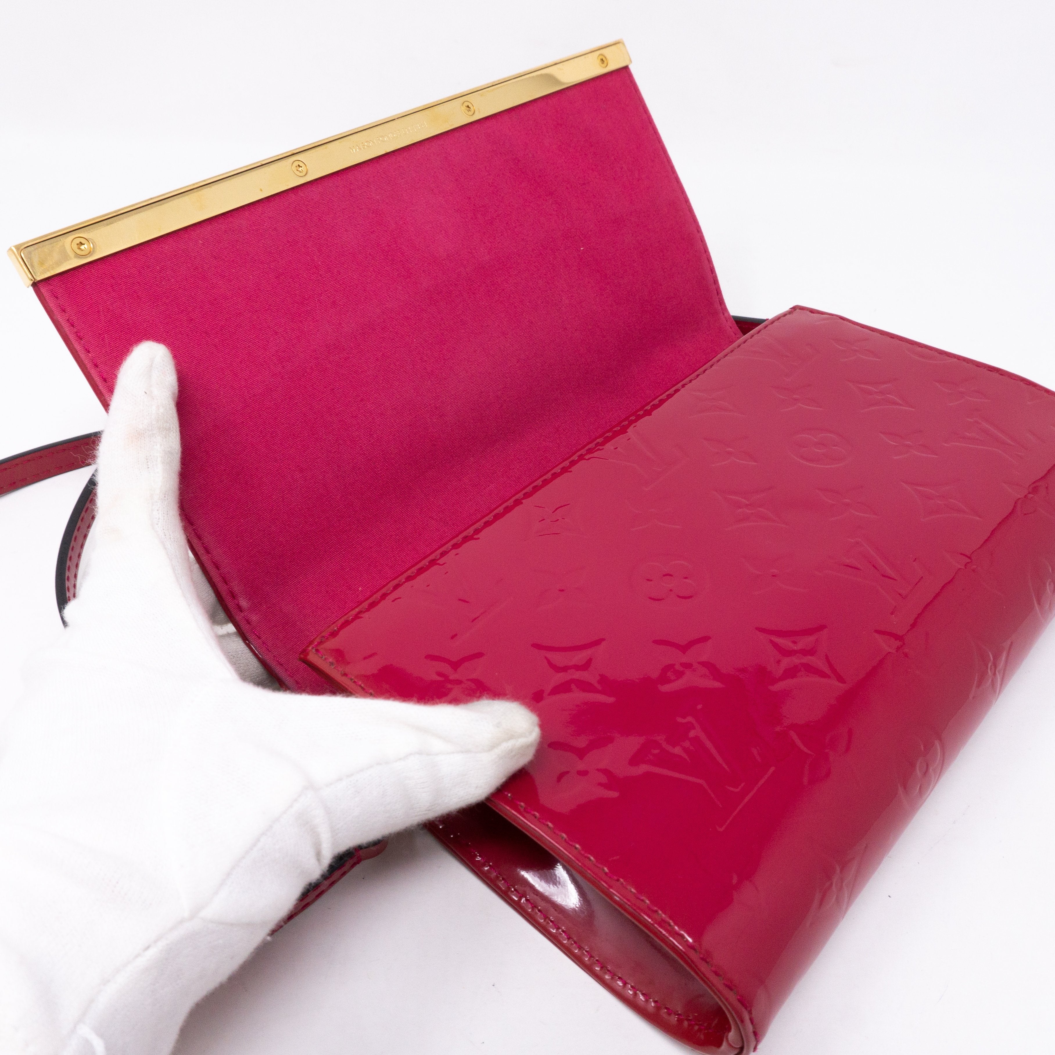 Ana Clutch Vernis Indian Rose