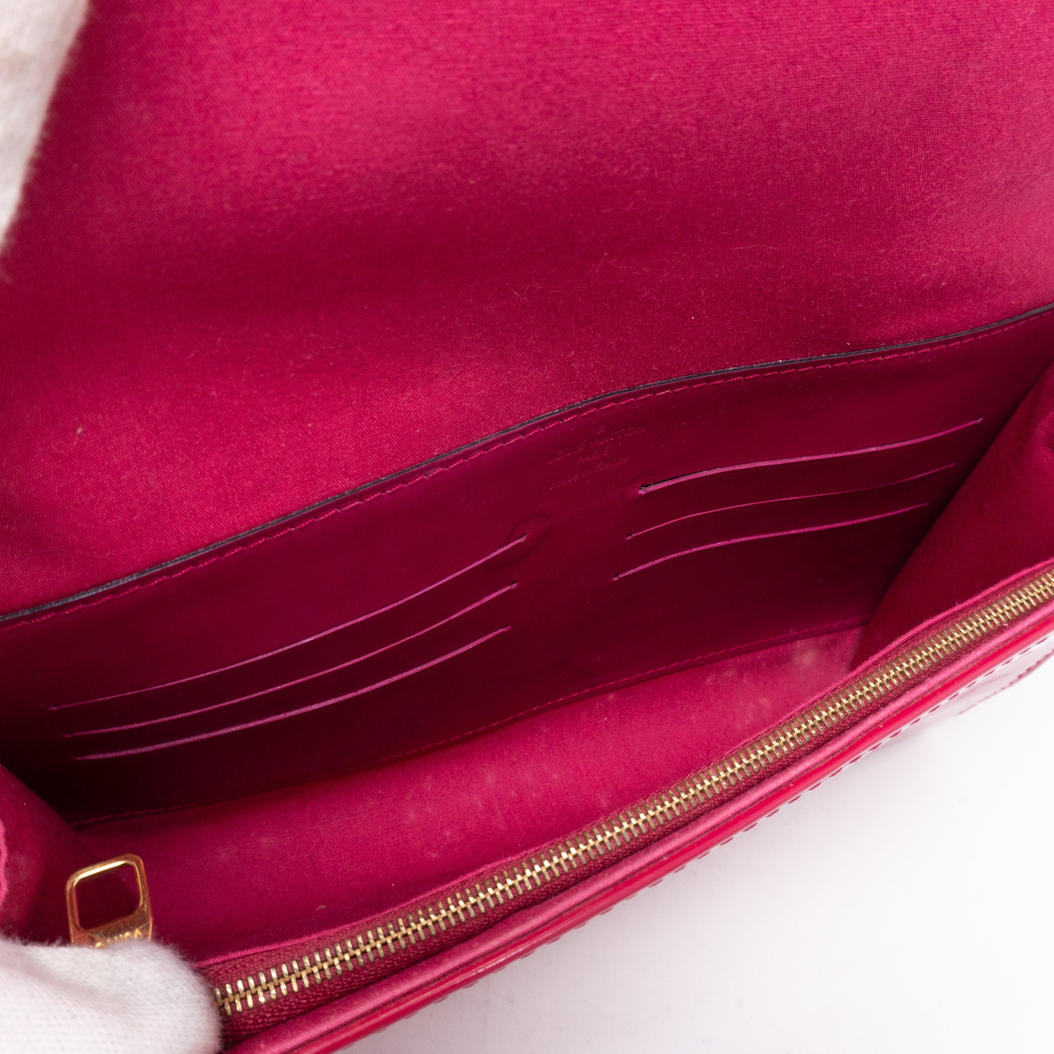 Ana Clutch Vernis Indian Rose
