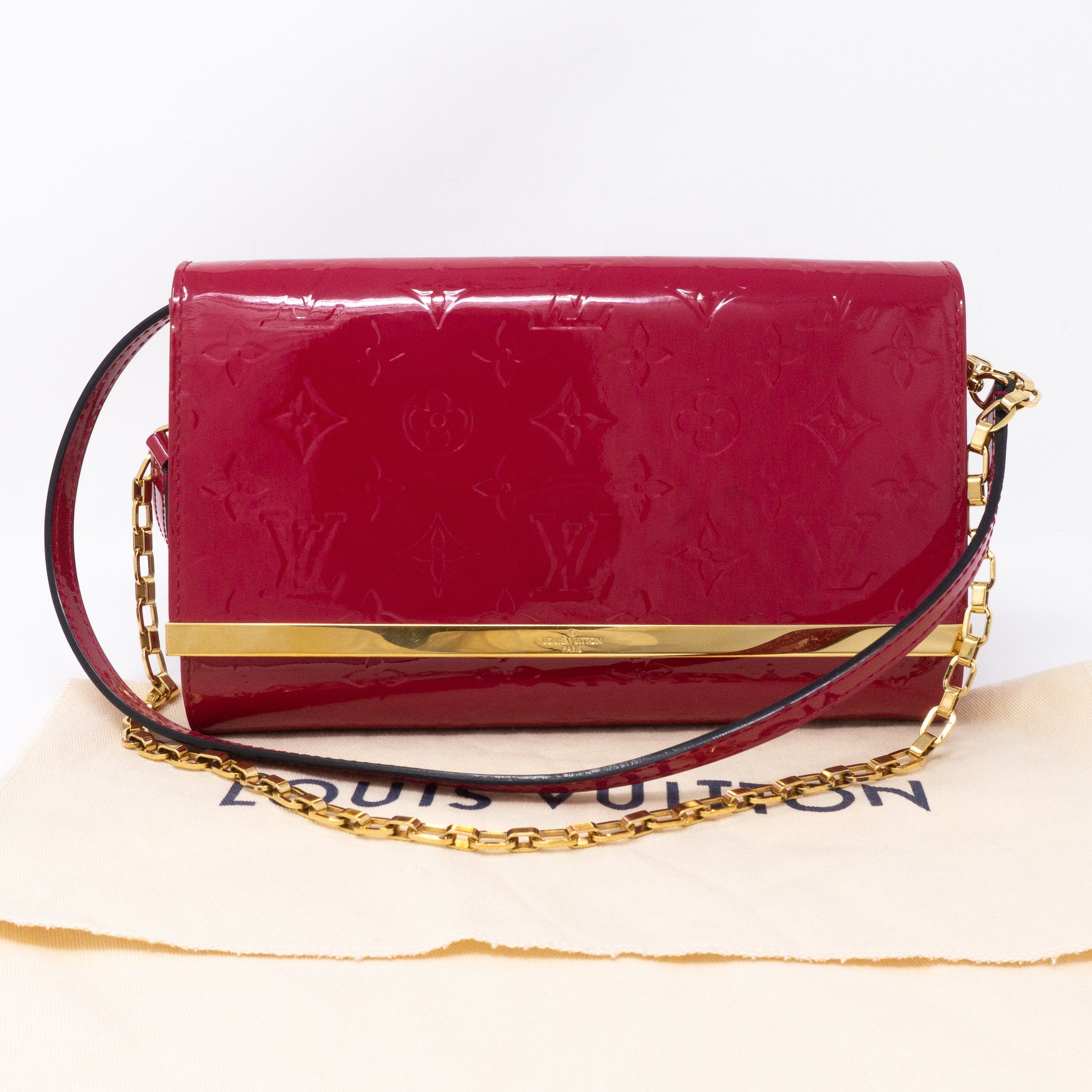 Ana Clutch Vernis Indian Rose