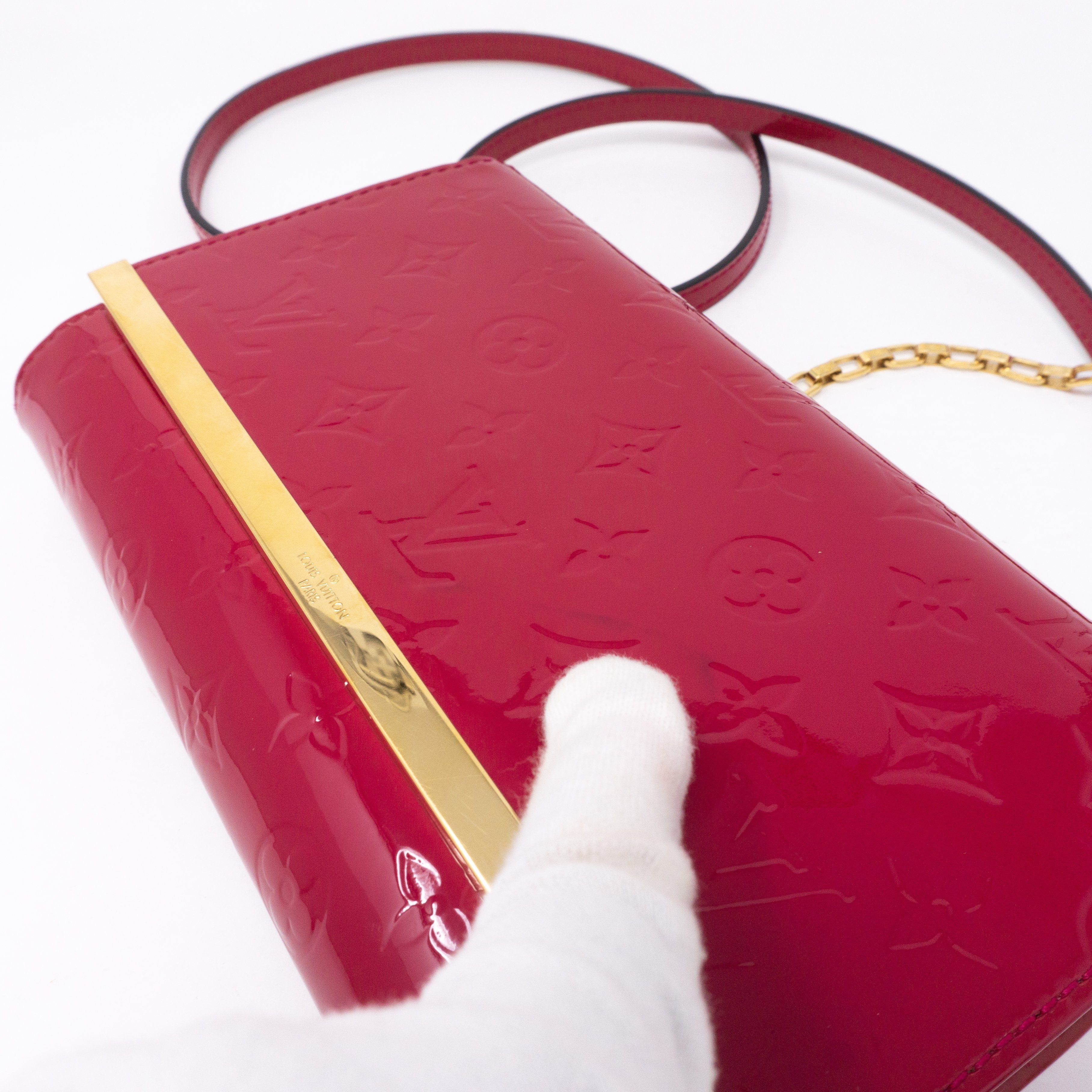 Ana Clutch Vernis Indian Rose