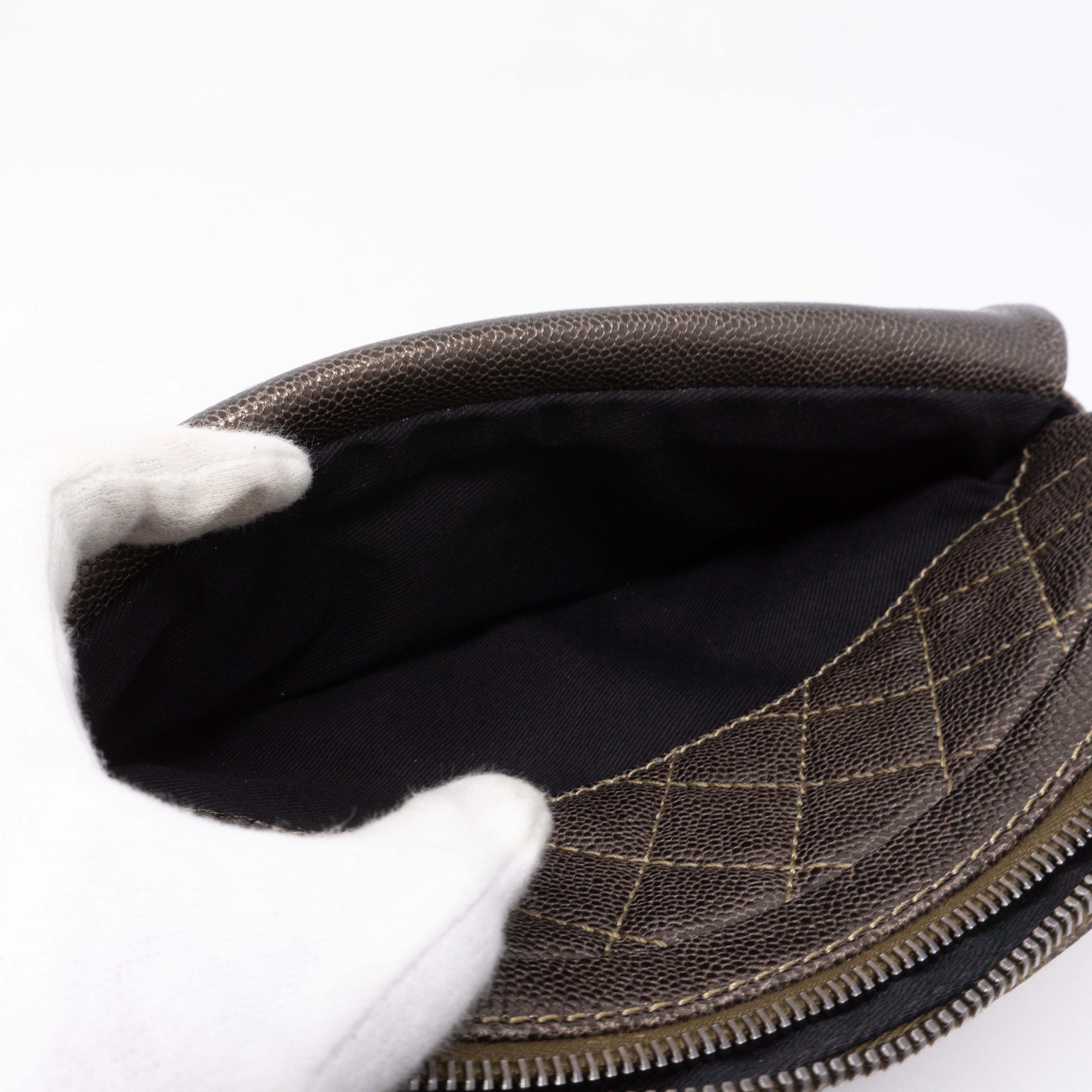 Easy Flap Bag Metallic Caviar Bronze