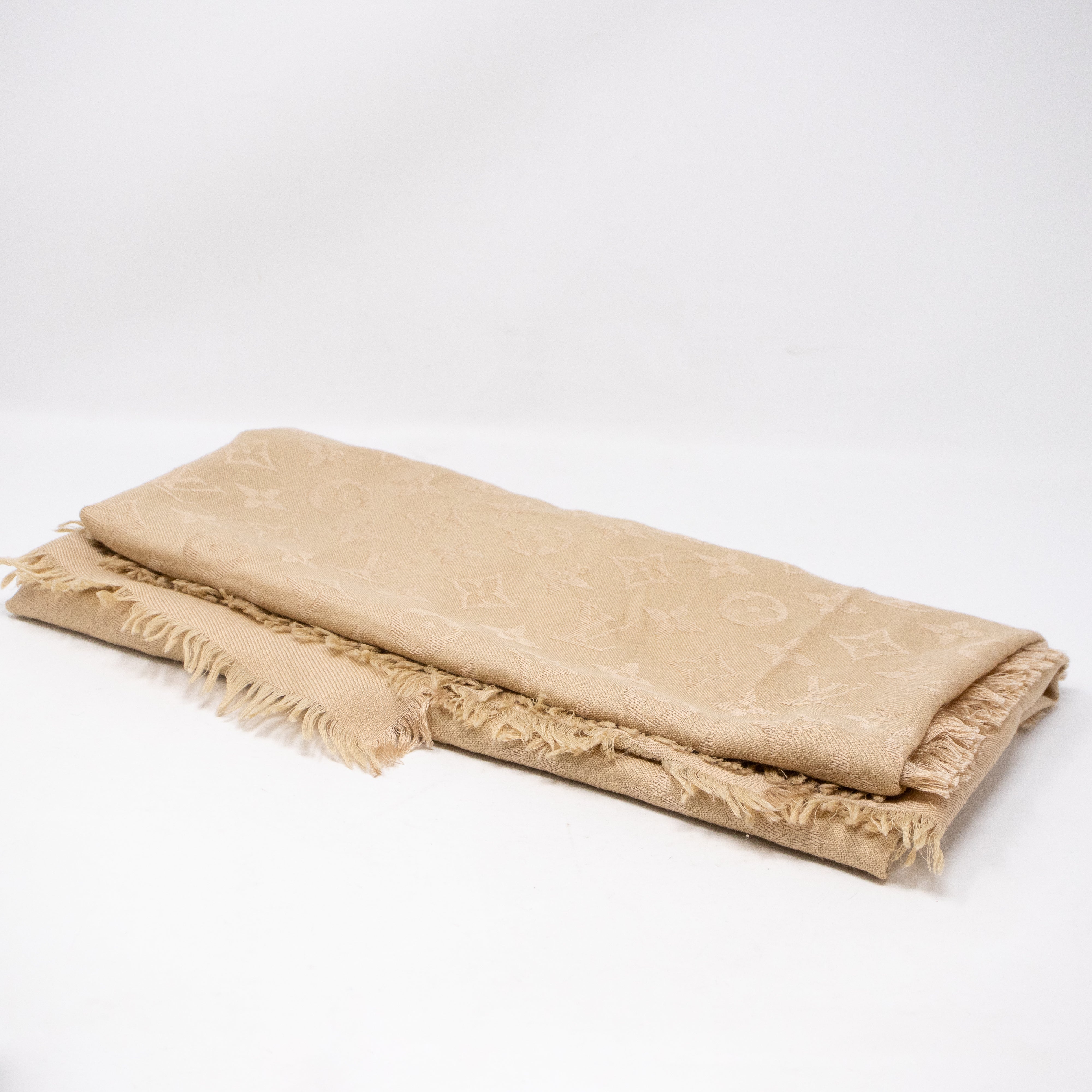 Monogram Shawl Beige