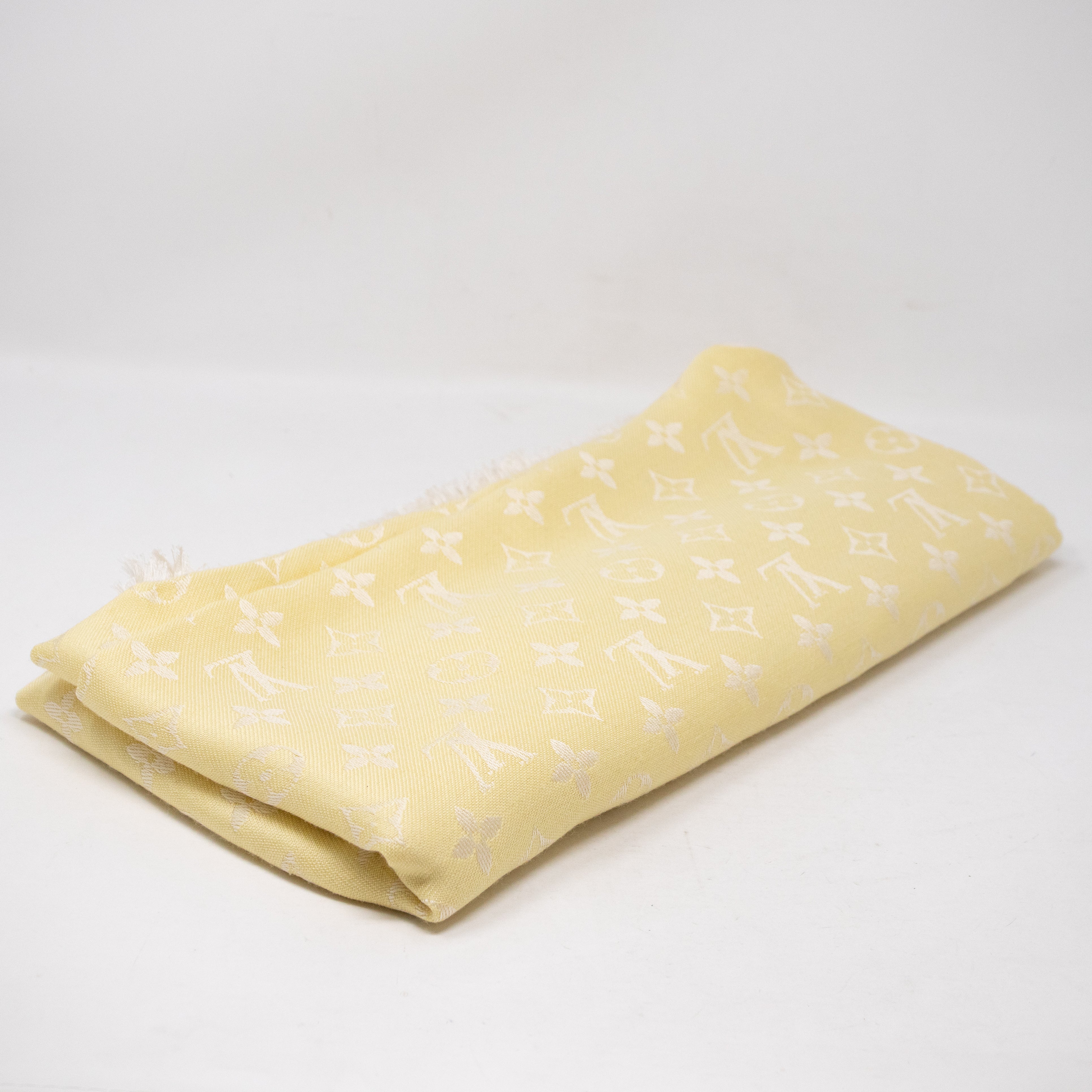 Monogram Shawl Yellow