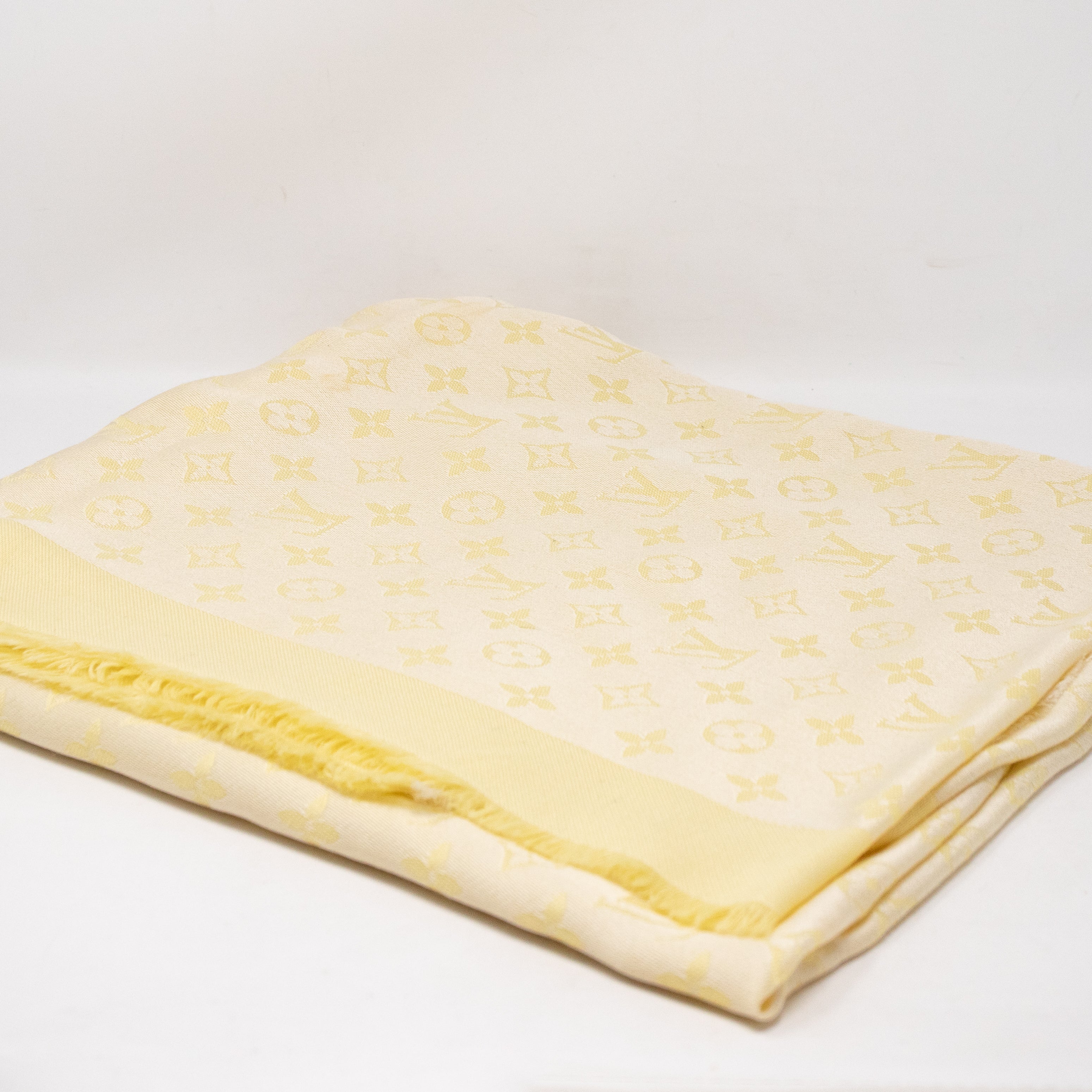 Monogram Shawl Yellow