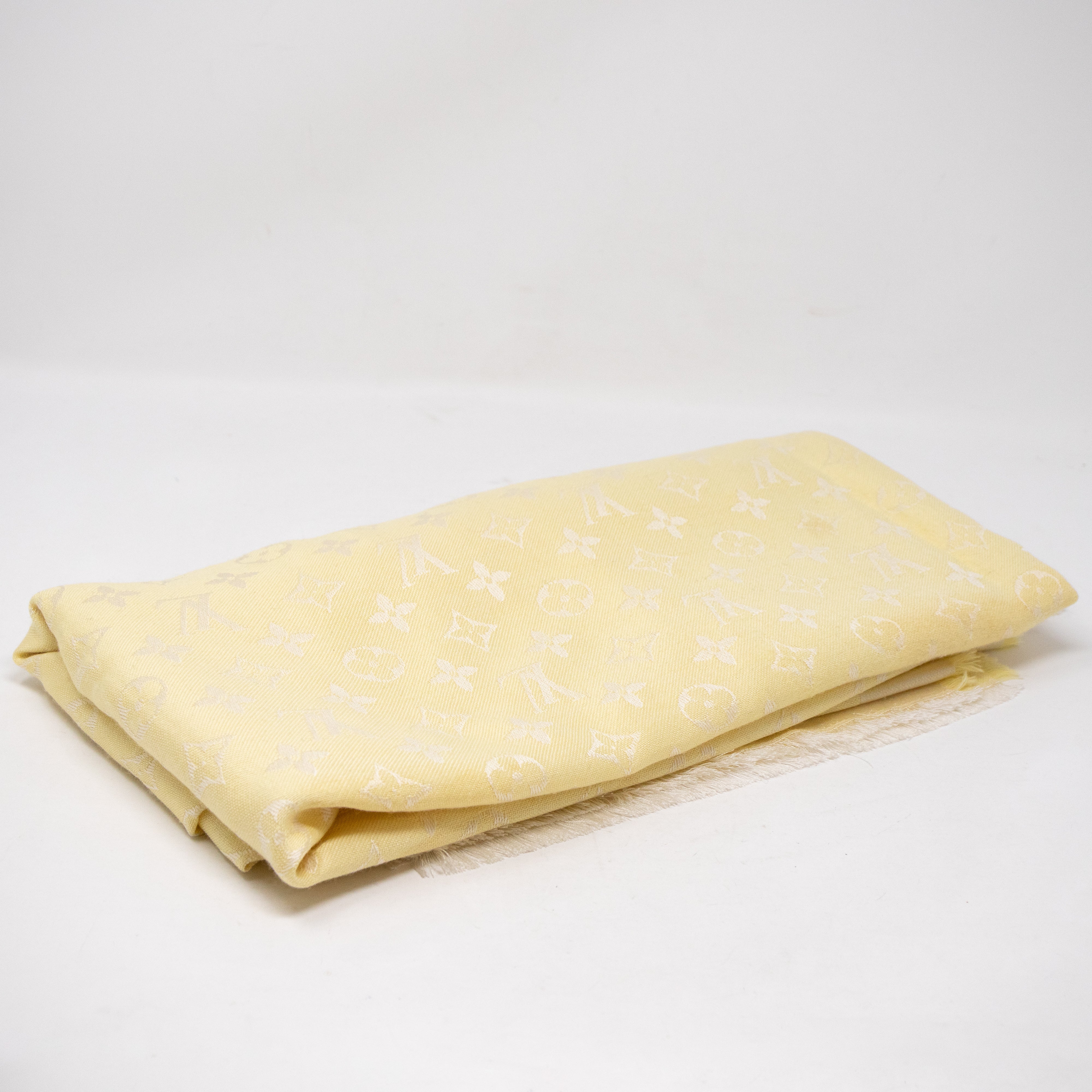 Monogram Shawl Yellow