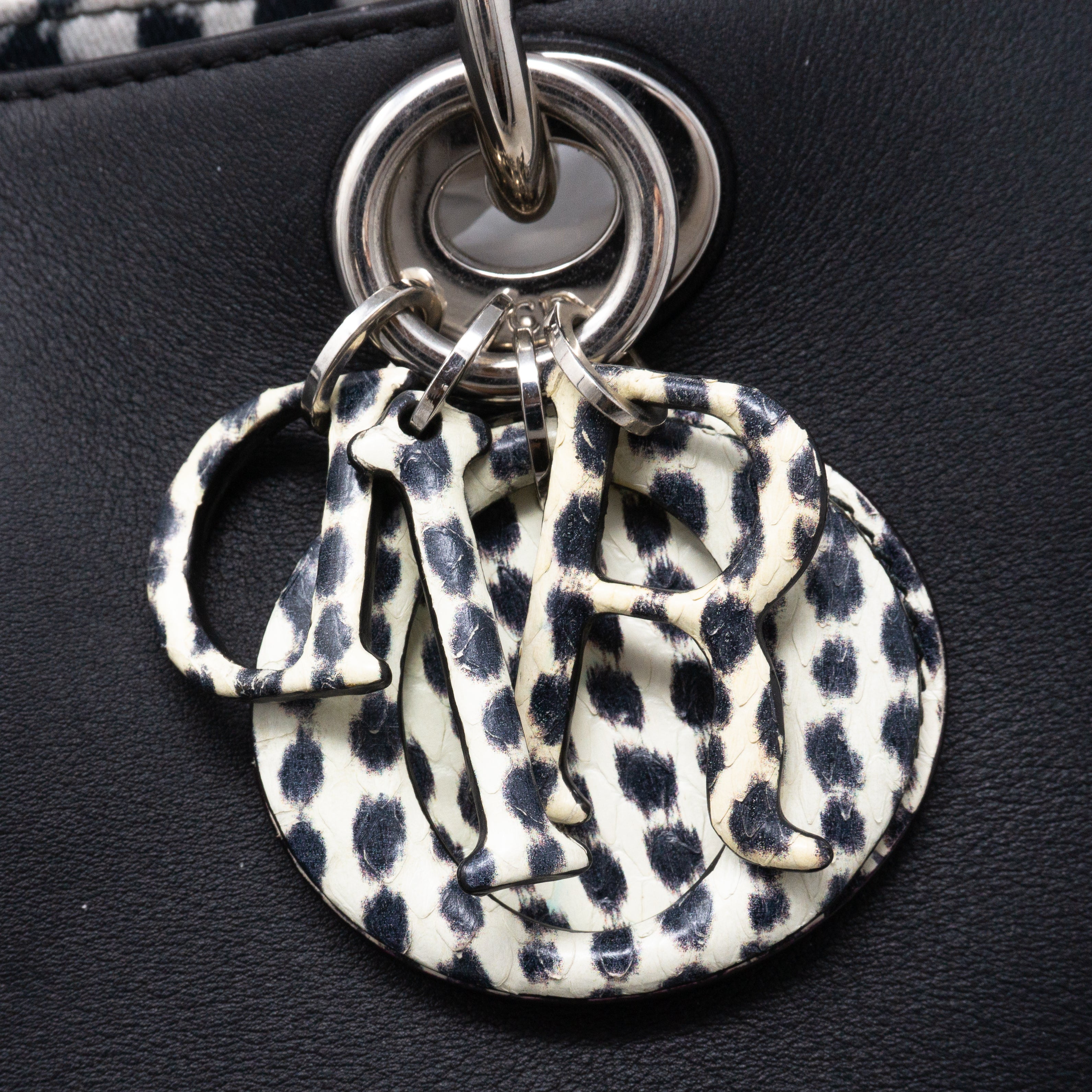 Diorissimo Black & Pink Leather with Python