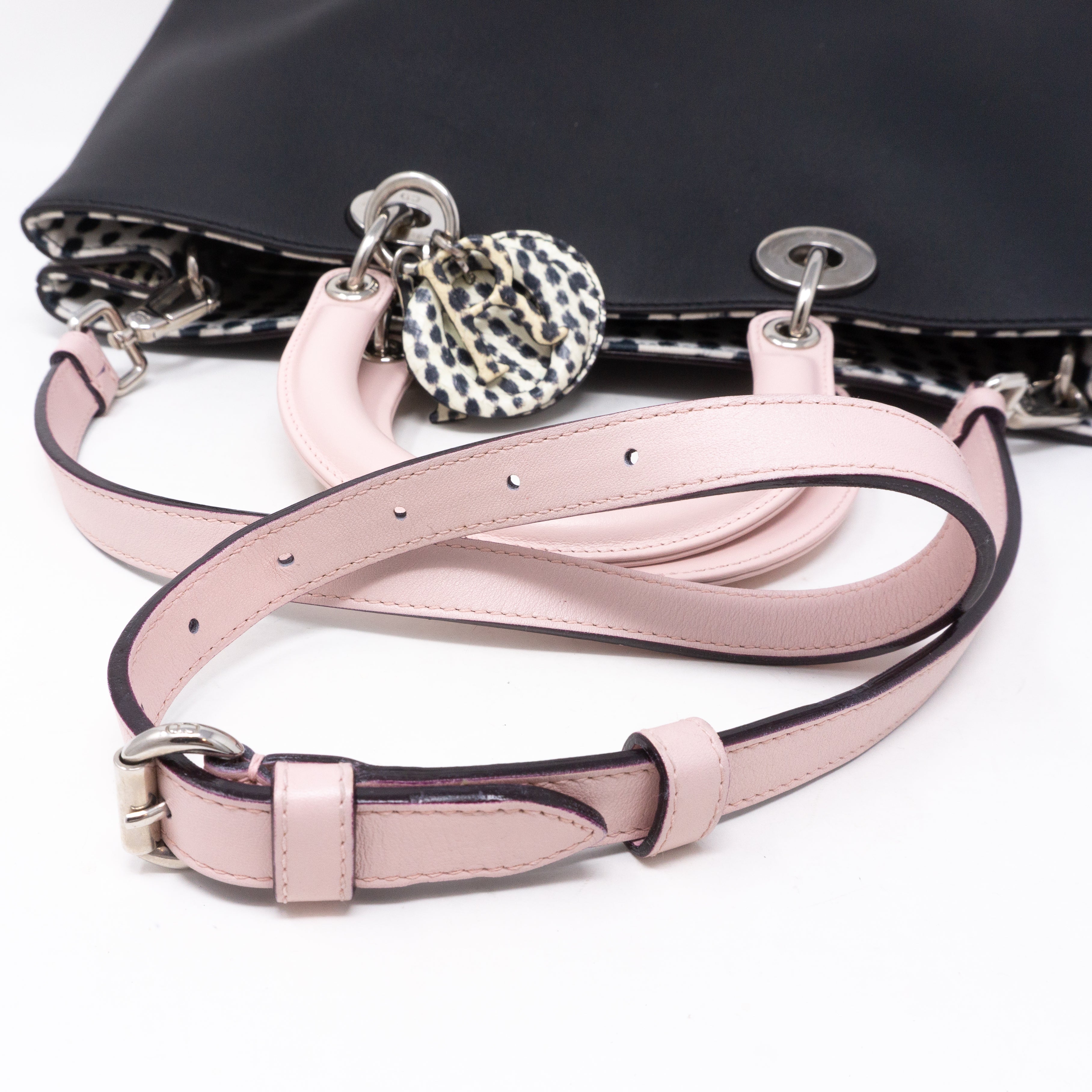 Diorissimo Black & Pink Leather with Python